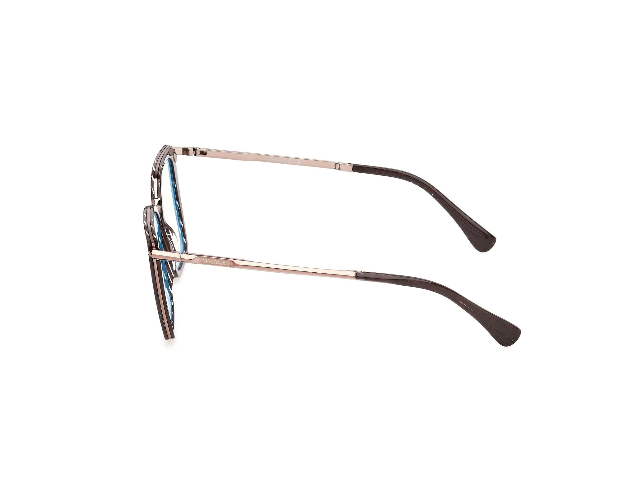 Max Mara MM5151-B 50 Montature da vista Acetato Marrone Cat Eye Normale - immagine 3