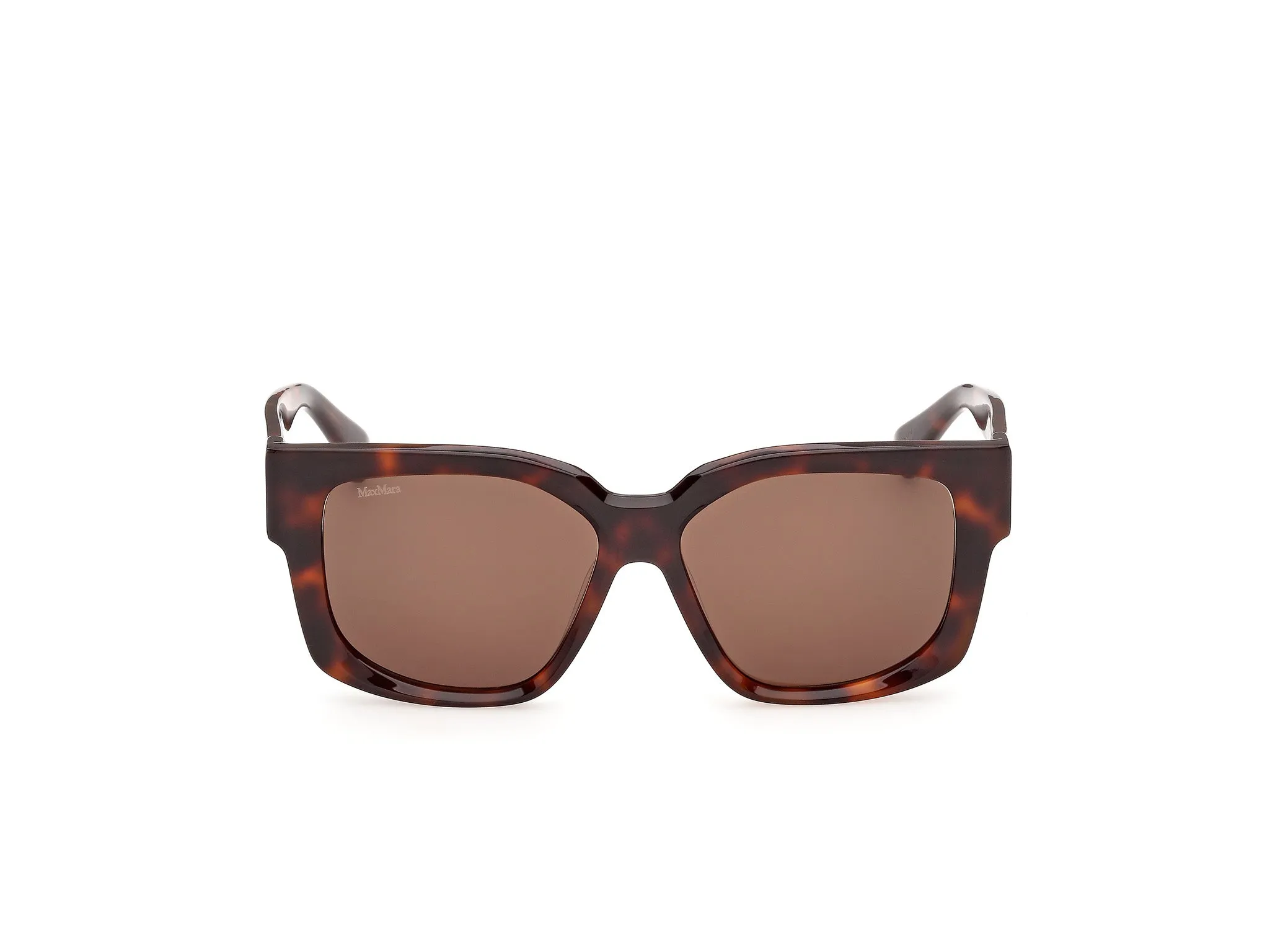 Max Mara MM0145 GLIMPSE-7 52E Occhiali da sole Acetato Havana Marrone Rotonda Normale - immagine 2