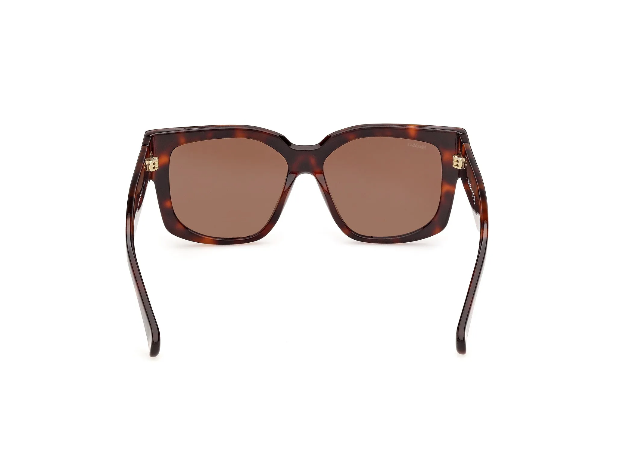 Max Mara MM0145 GLIMPSE-7 52E Occhiali da sole Acetato Havana Marrone Rotonda Normale - immagine 4