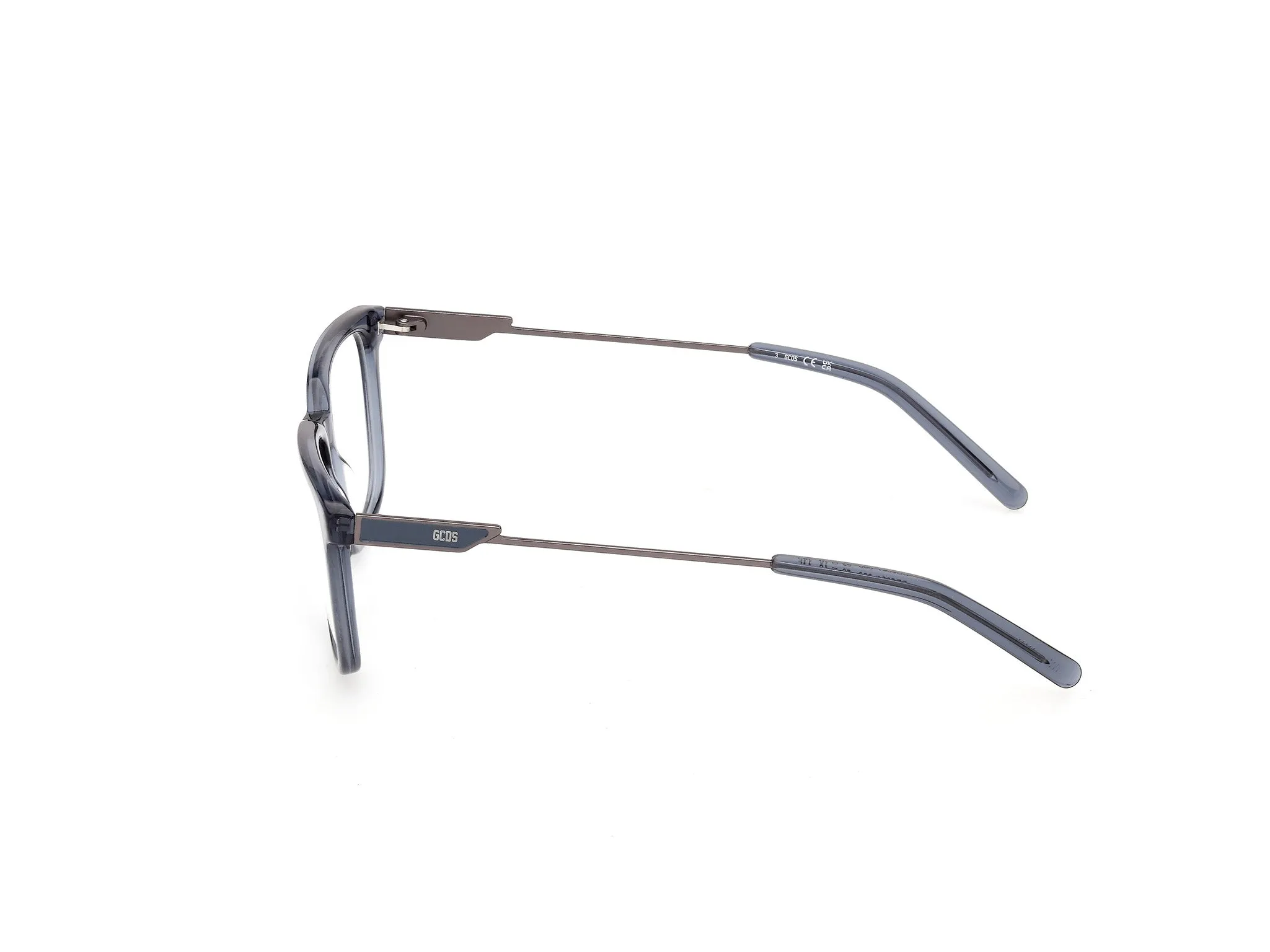 GCDS GD5061 90 Montature da vista Acetato Blu Squadrata Normale - immagine 3