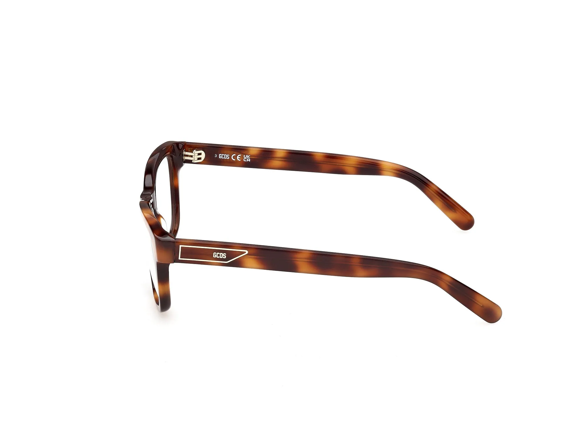 GCDS GD5060 52 Montature da vista Acetato Havana Geometrica Normale - immagine 3