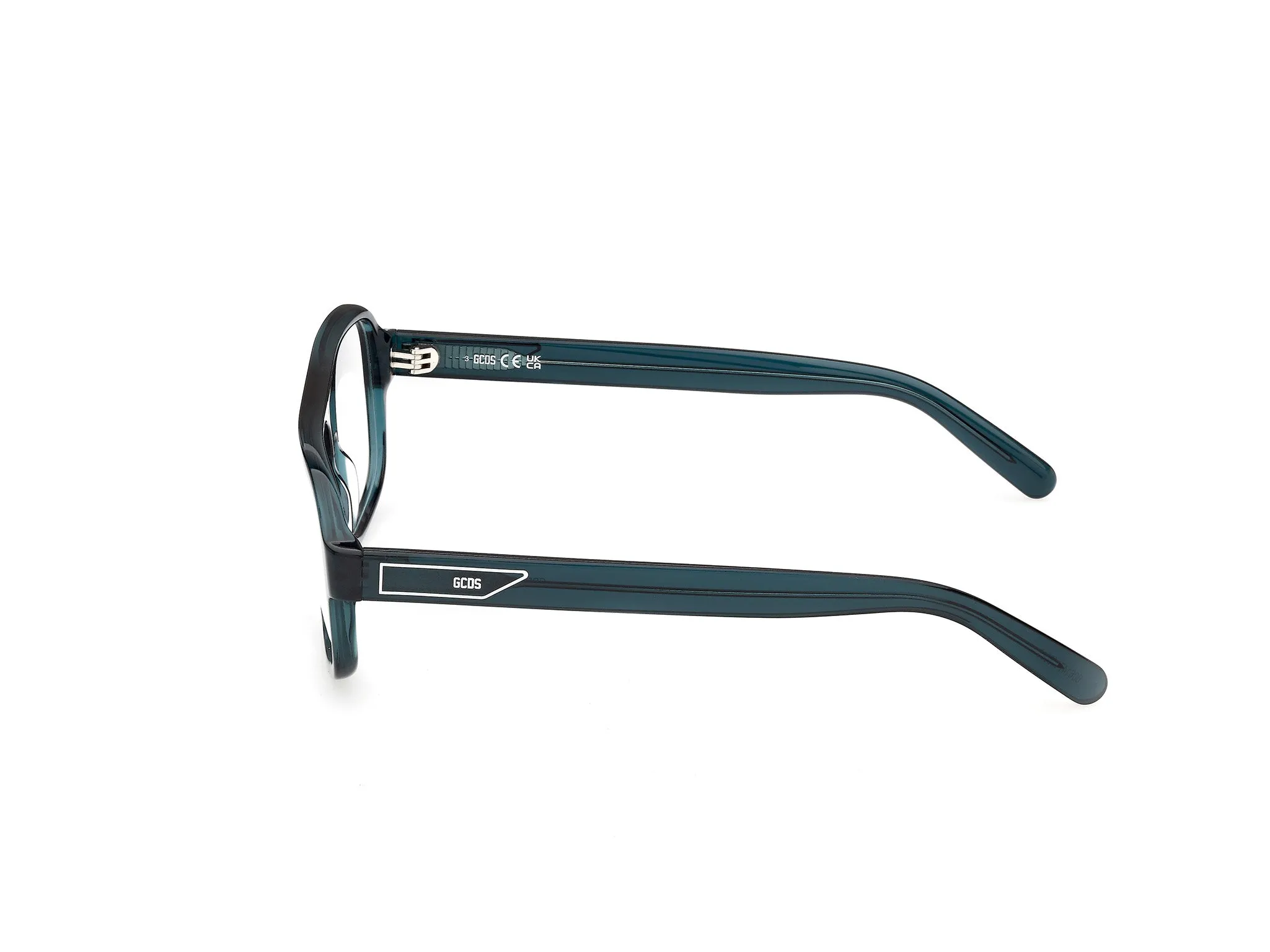 GCDS GD5059 87 Montature da vista Acetato Turchese Geometrica Normale - immagine 3