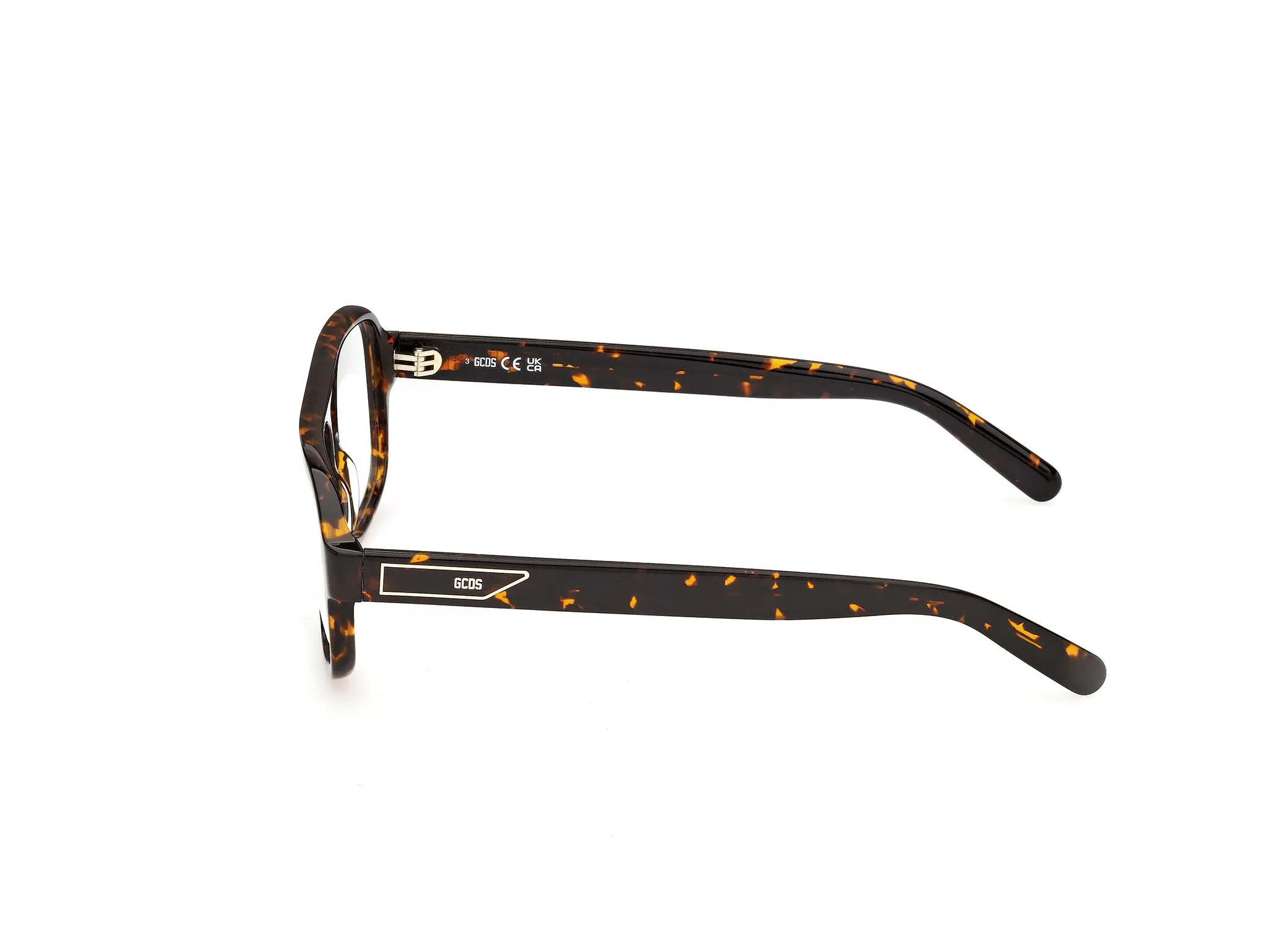 GCDS GD5059 52 Montature da vista Acetato Havana Geometrica Normale - immagine 3