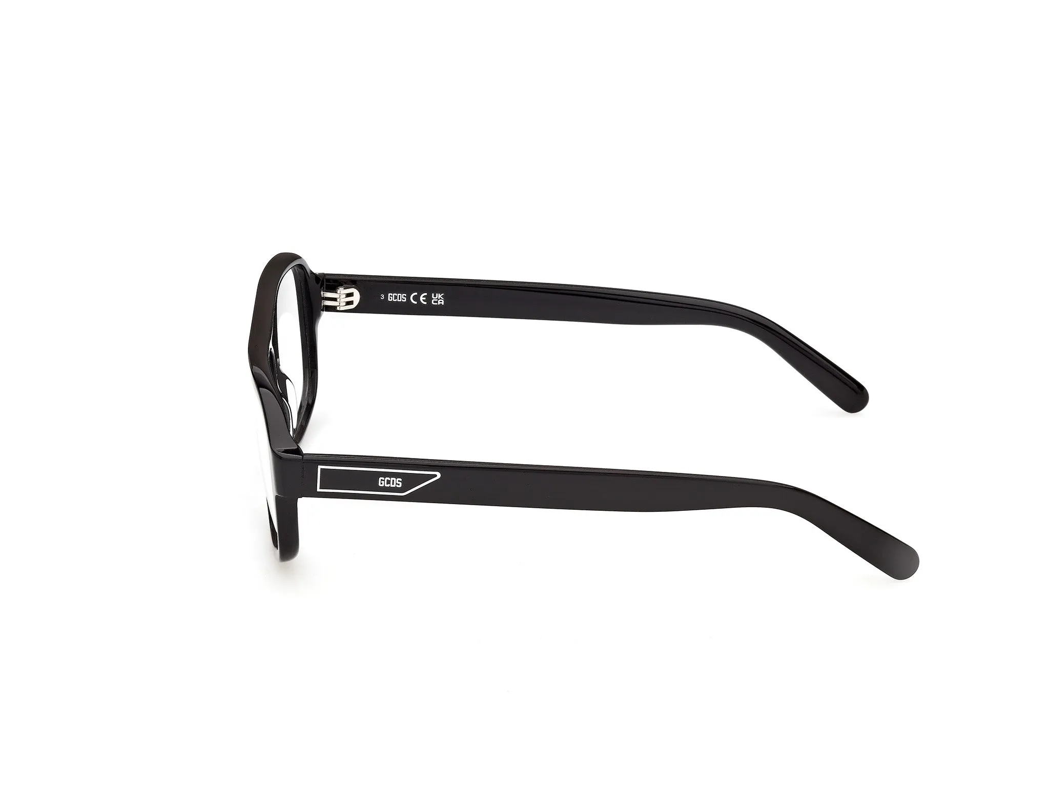 GCDS GD5059 1 Montature da vista Acetato Nero Geometrica Normale - immagine 3