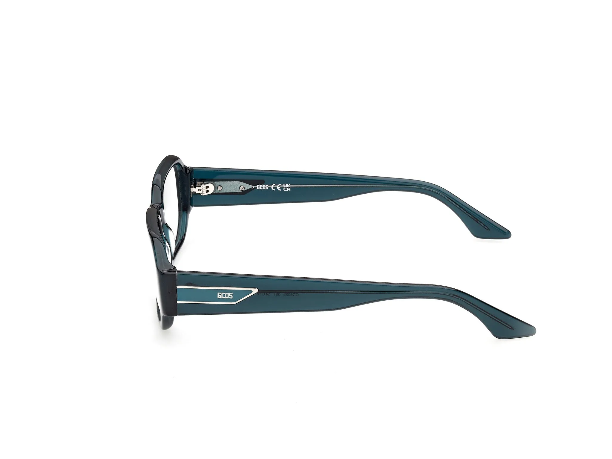 GCDS GD5058 87 Montature da vista Acetato Turchese Geometrica Normale - immagine 3