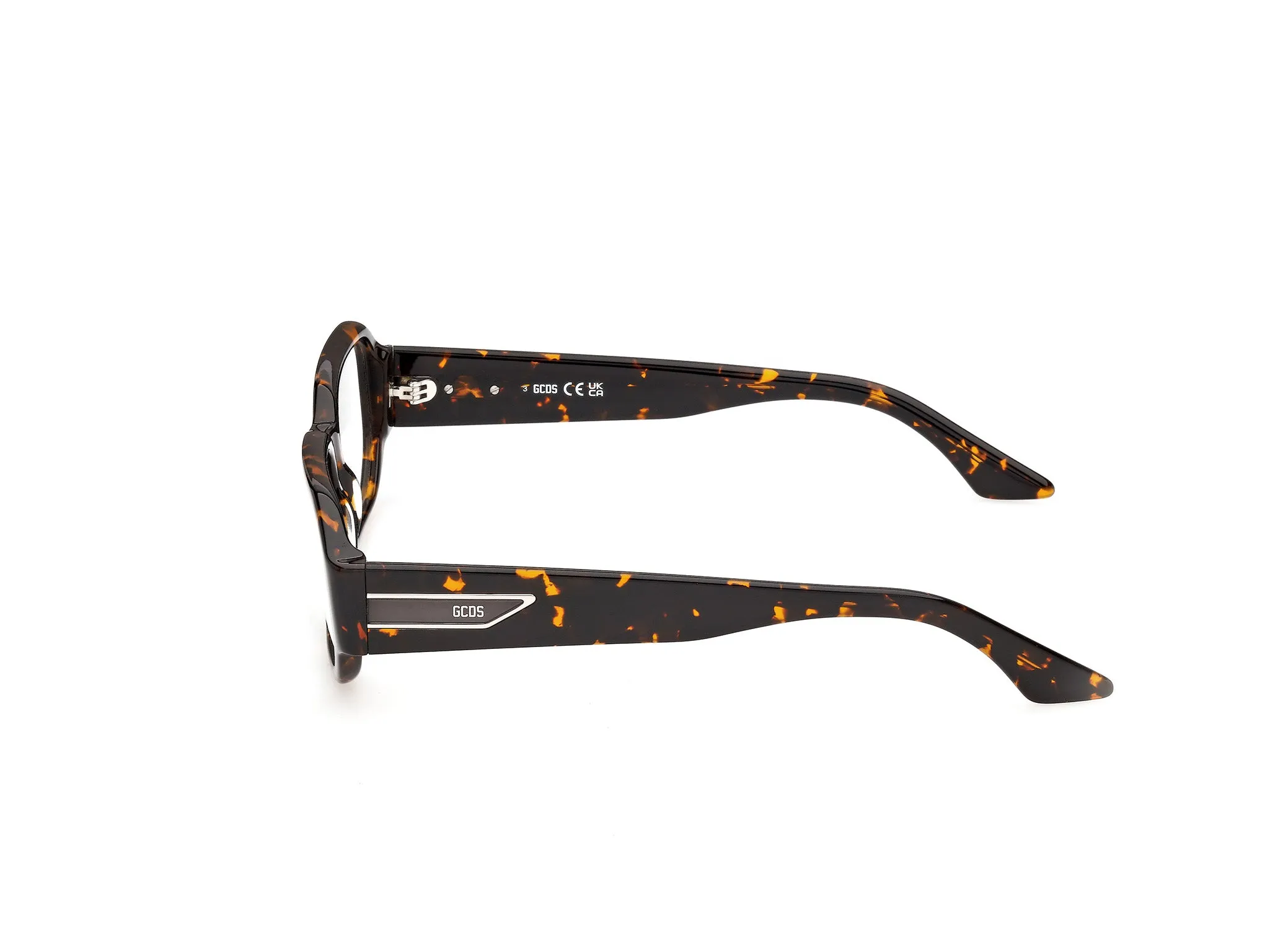 GCDS GD5058 52 Montature da vista Acetato Havana Geometrica Normale - immagine 3