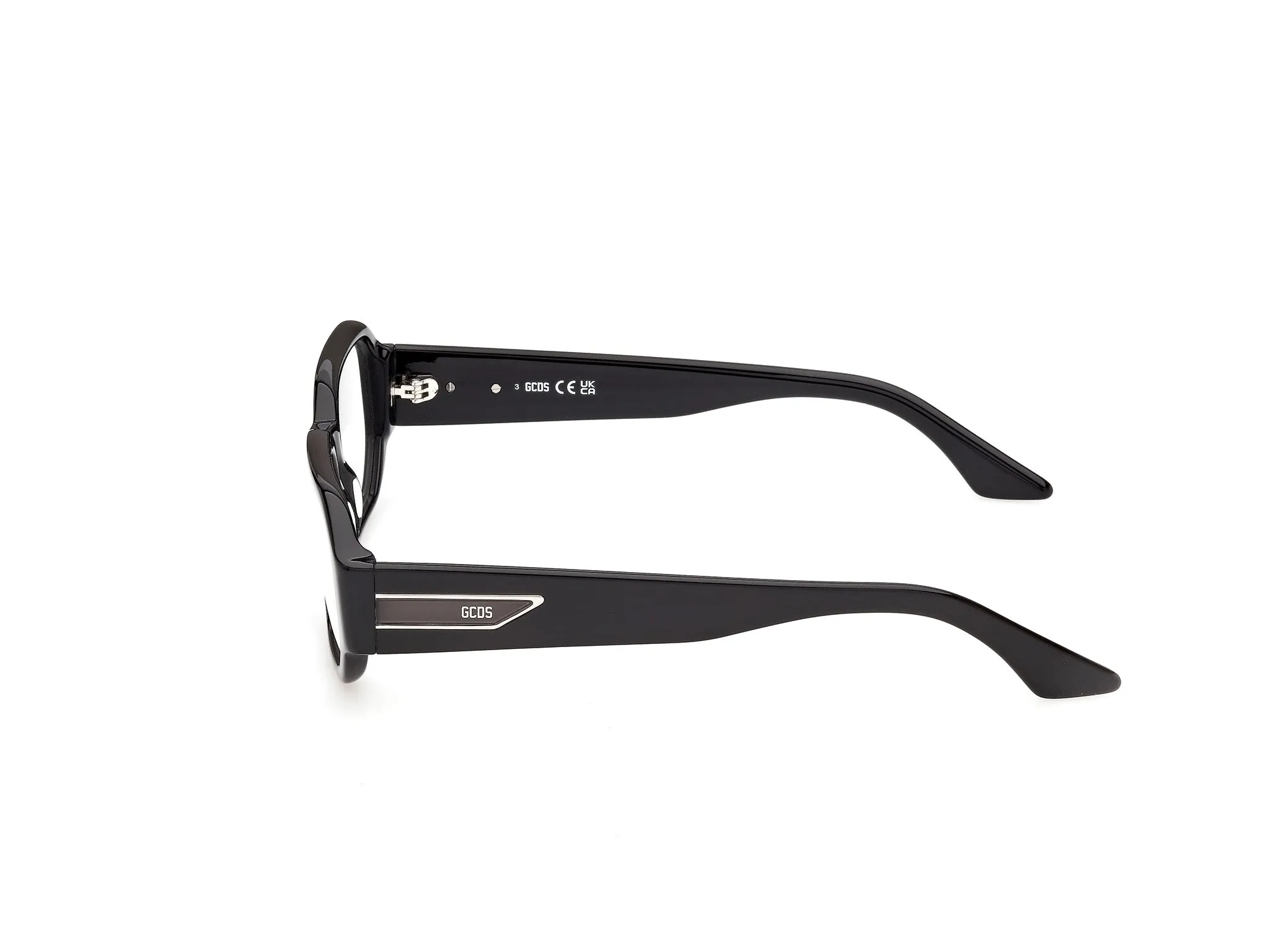 GCDS GD5058 1 Montature da vista Acetato Nero Geometrica Normale - immagine 3