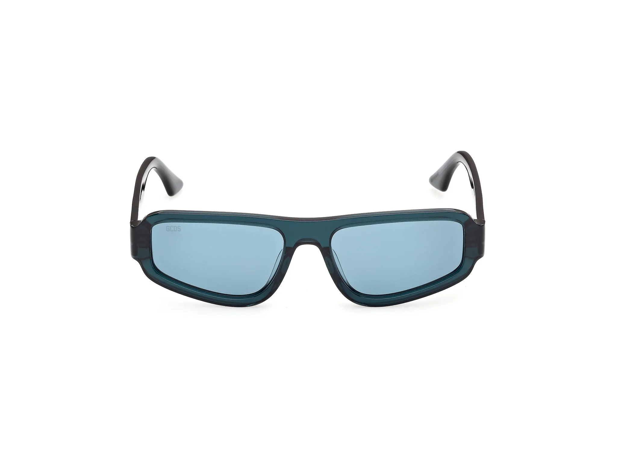 GCDS GD0081 87N Occhiali da sole Acetato Turchese Verde Squadrata Normale - immagine 2