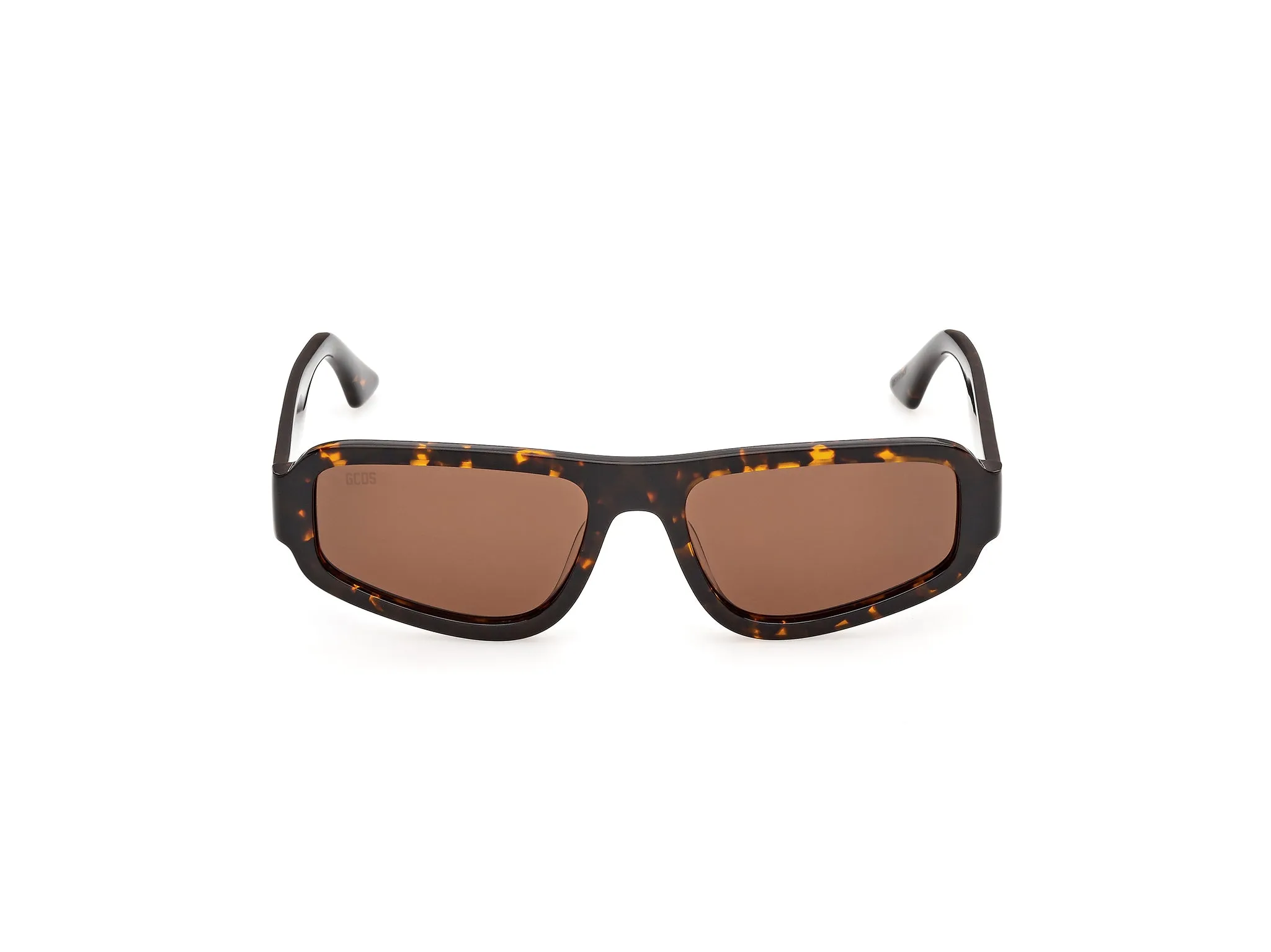GCDS GD0081 52E Occhiali da sole Acetato Havana Marrone Squadrata Normale - immagine 2