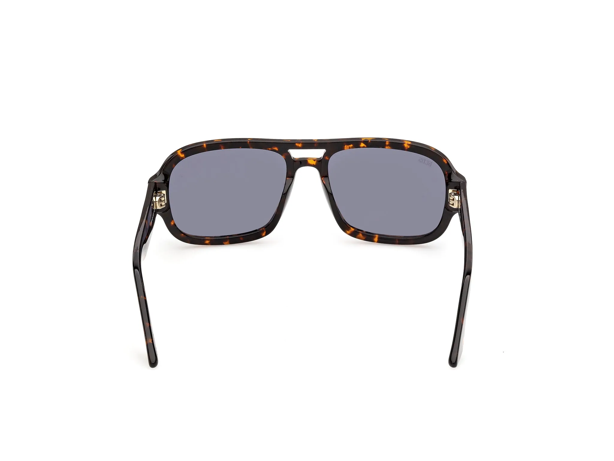 GCDS GD0080 52V Occhiali da sole Acetato Havana Blu Geometrica Normale - immagine 4