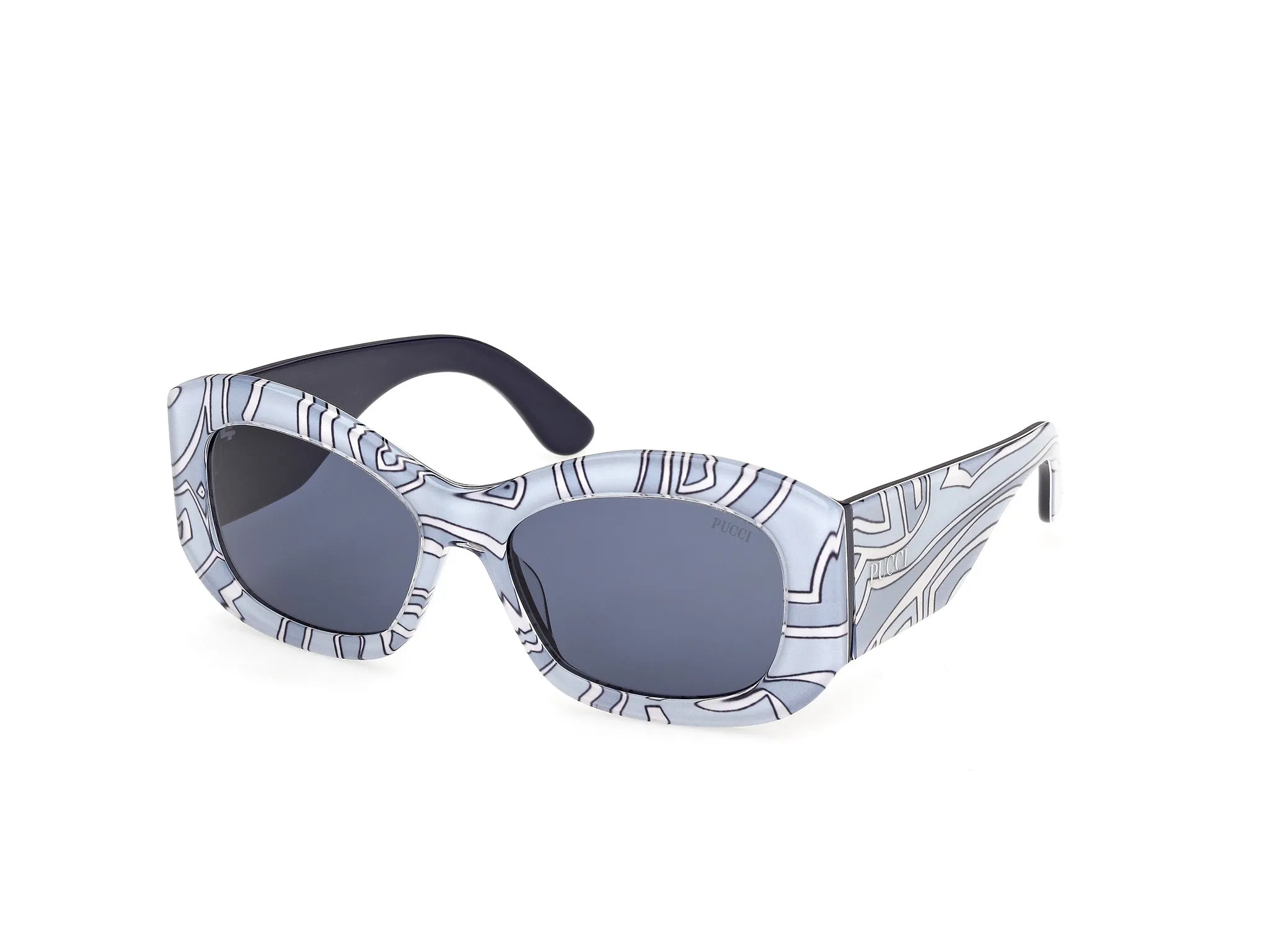 Emilio Pucci EP0263 99V Occhiali da sole Acetato Multi-colore Blu Squadrata Normale - immagine 1