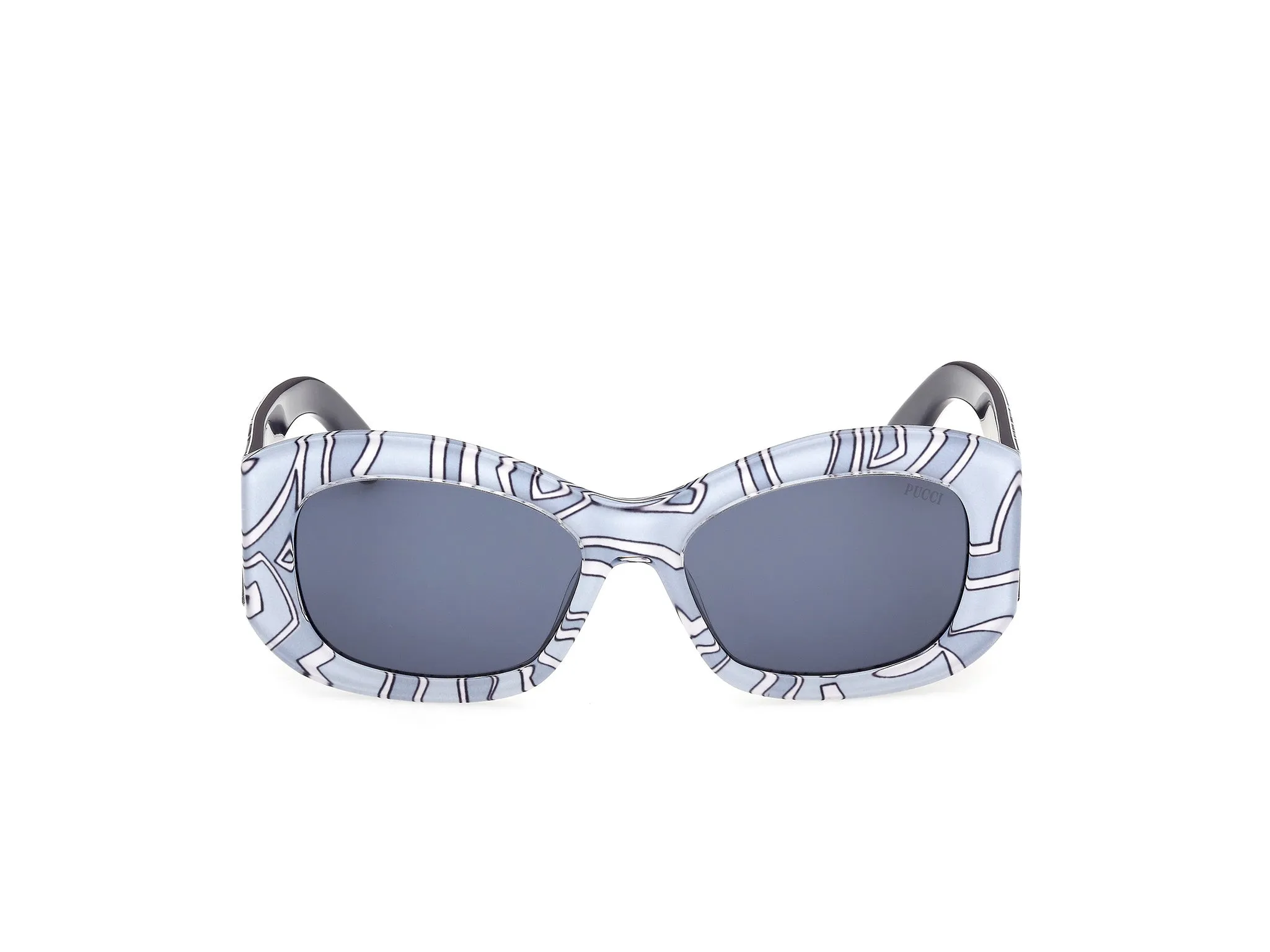 Emilio Pucci EP0263 99V Occhiali da sole Acetato Multi-colore Blu Squadrata Normale - immagine 2