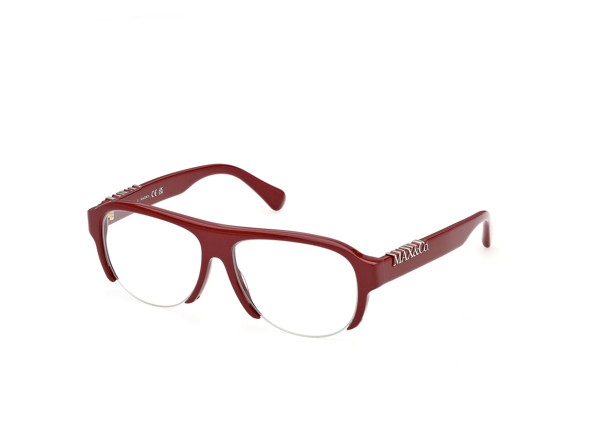 MAX&Co MO5231 69 Montature da vista Acetato Bordeaux Pilot Normale - immagine 1