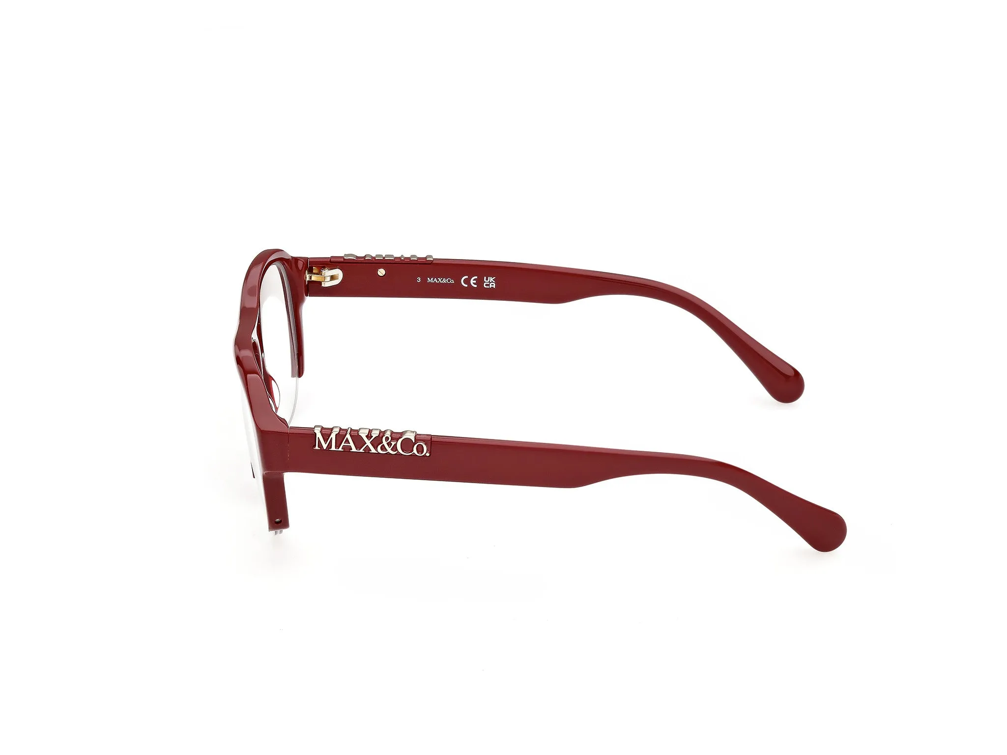 MAX&Co MO5231 69 Montature da vista Acetato Bordeaux Pilot Normale - immagine 3