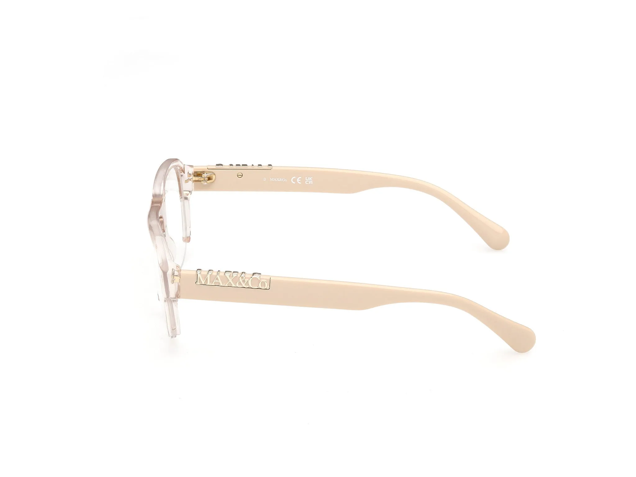 MAX&Co MO5231 57 Montature da vista Acetato Beige Pilot Normale - immagine 3