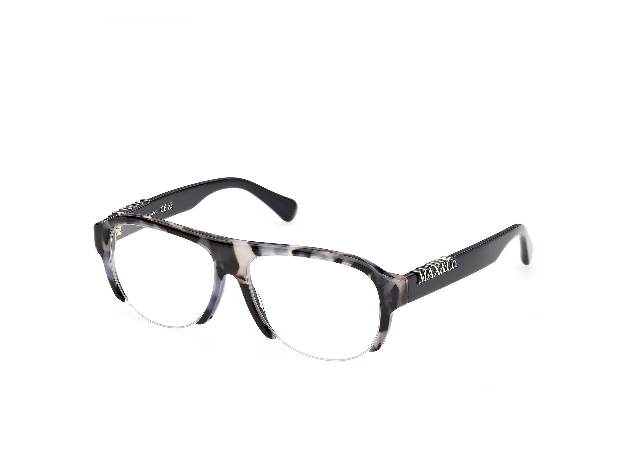 MAX&Co MO5231 55 Montature da vista Acetato Havana Pilot Normale - immagine 1