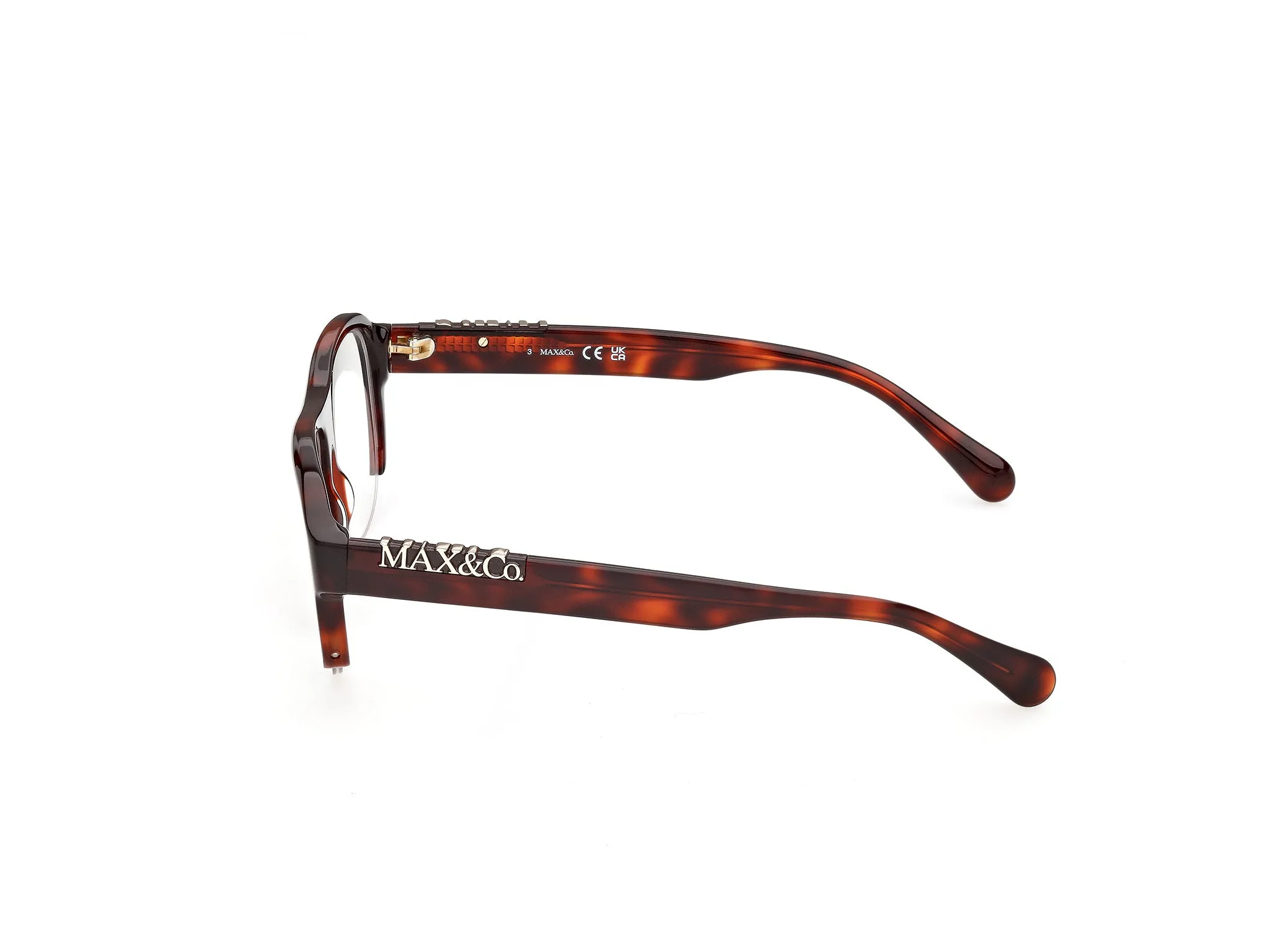 MAX&Co MO5231 52 Montature da vista Acetato Havana Pilot Normale - immagine 3