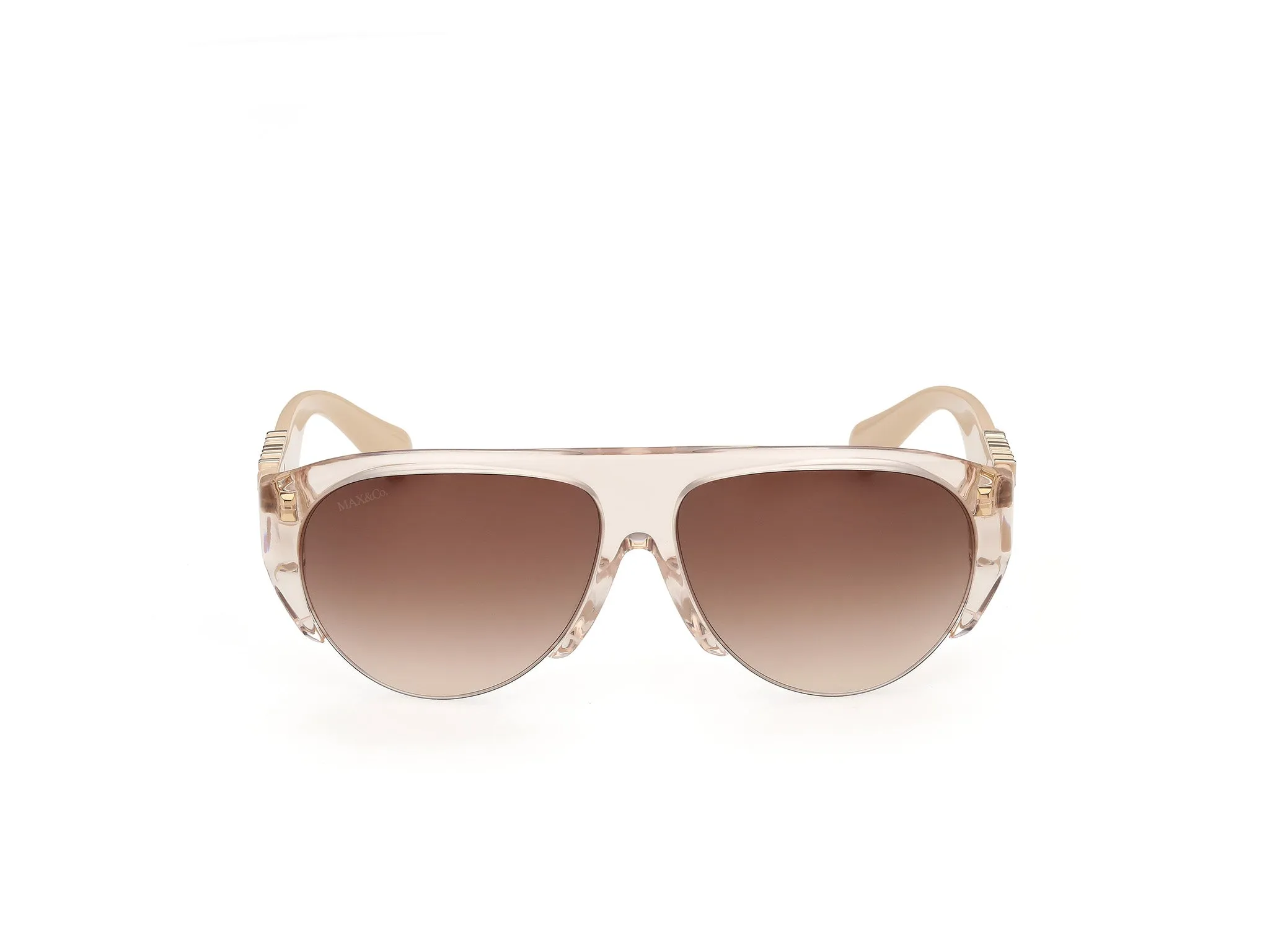 MAX&Co MO0167 57F Occhiali da sole Acetato Beige Marrone Pilot Normale - immagine 2