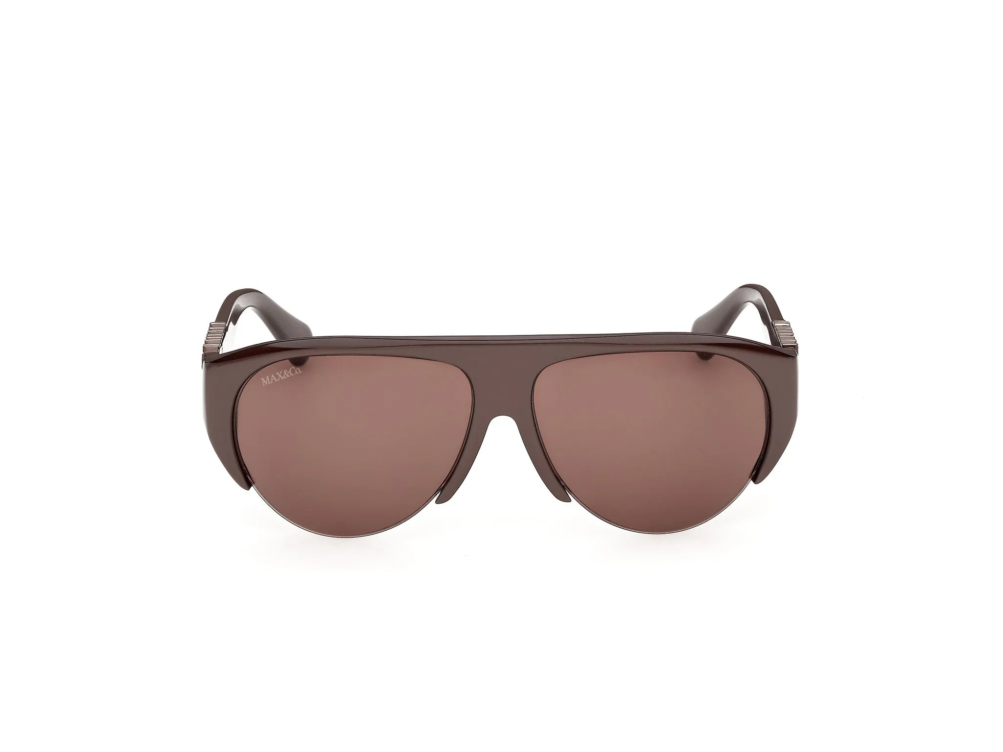 MAX&Co MO0167 50E Occhiali da sole Acetato Marrone Marrone Pilot Normale - immagine 2