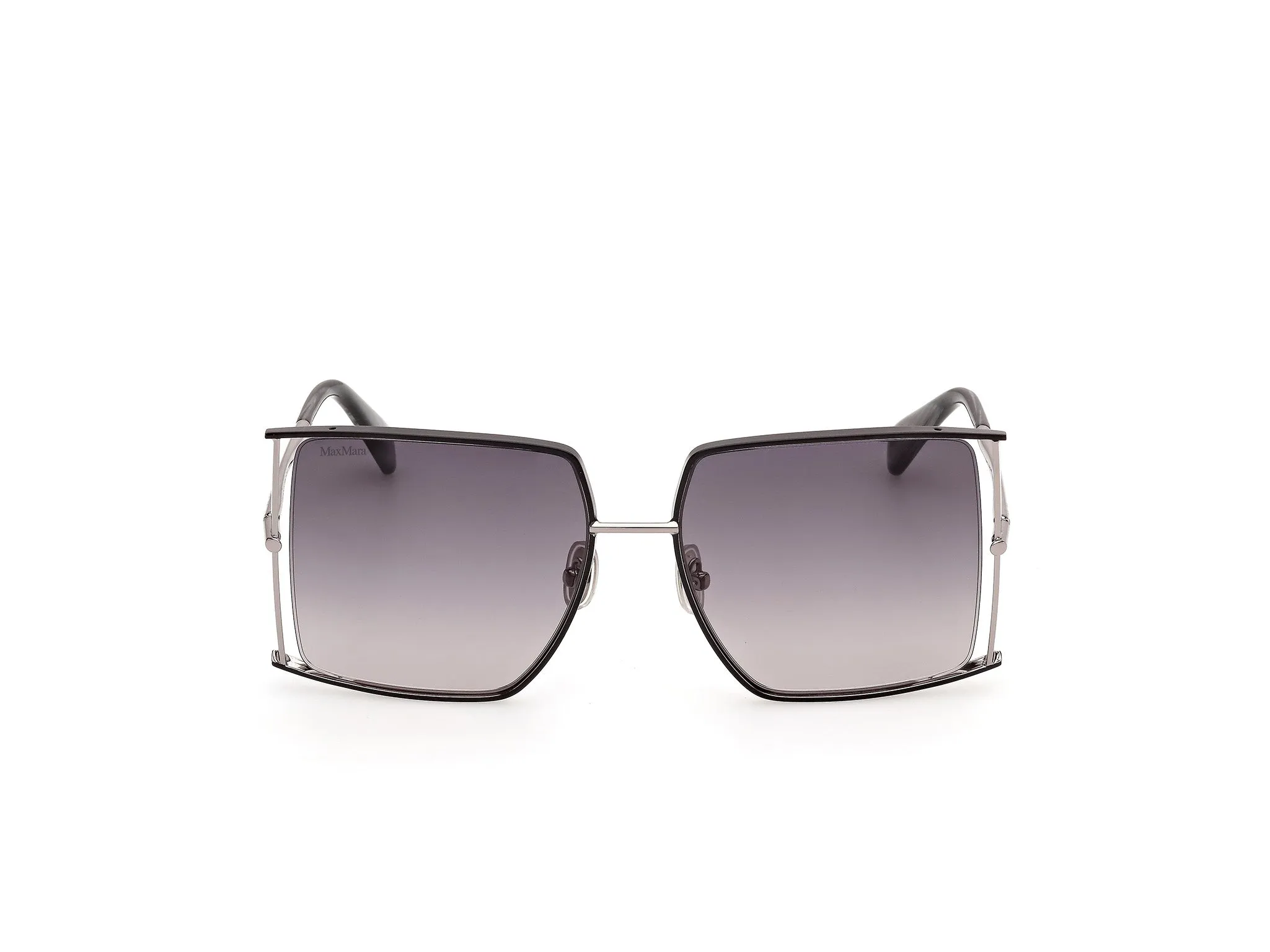 Max Mara MM0120 JEAN1 05B Occhiali da sole Metallo Grigio Fumo Squadrata Normale - immagine 2