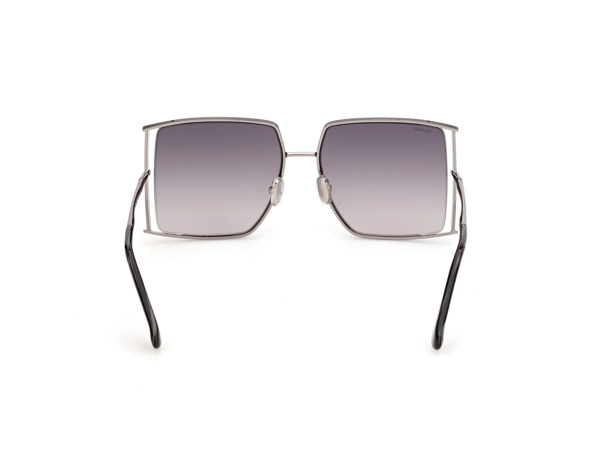Max Mara MM0120 JEAN1 05B Occhiali da sole Metallo Grigio Fumo Squadrata Normale - immagine 4