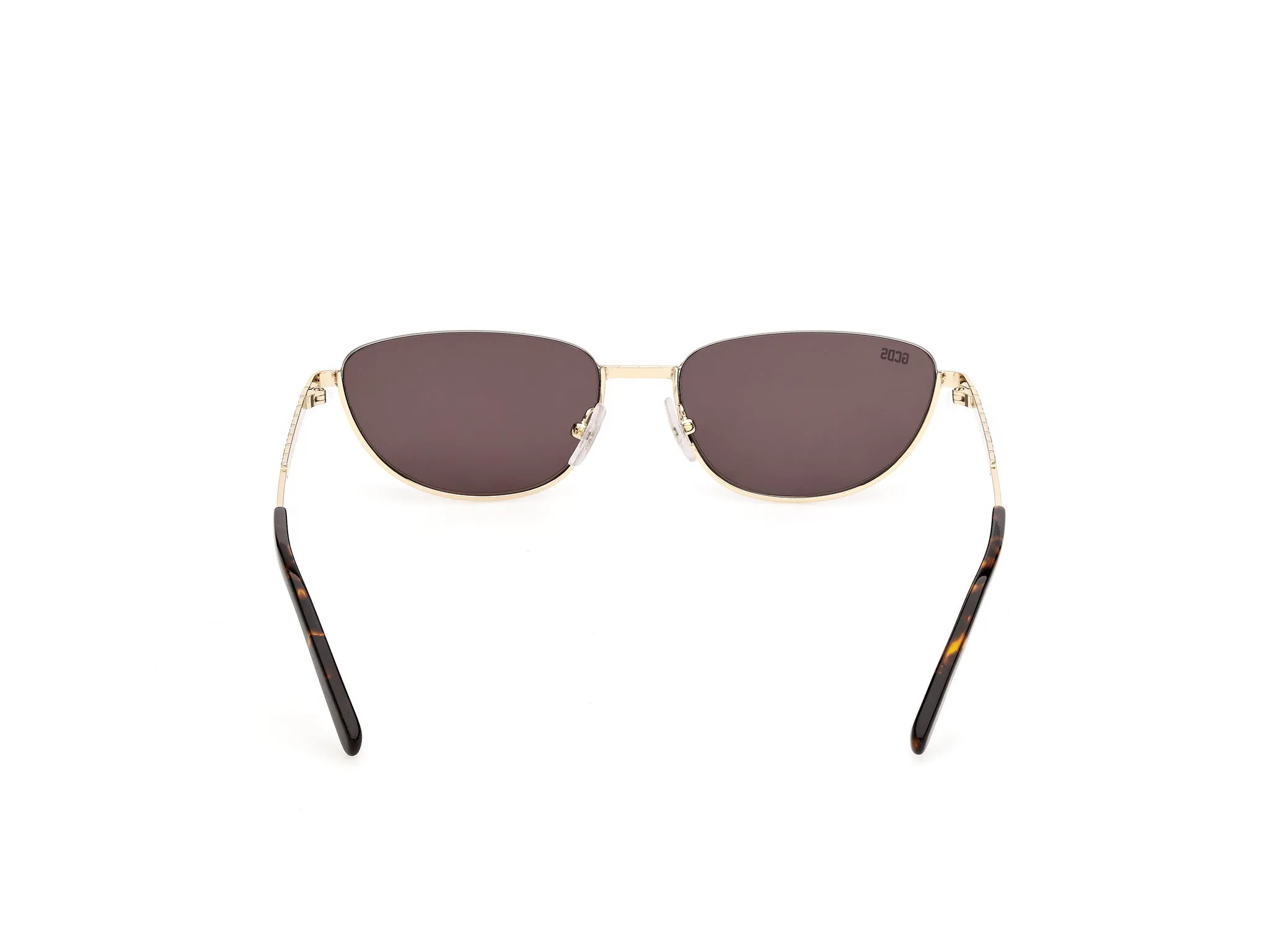 GCDS GD0084 32Y Occhiali da sole Metallo Oro Viola Cat Eye Normale - immagine 4