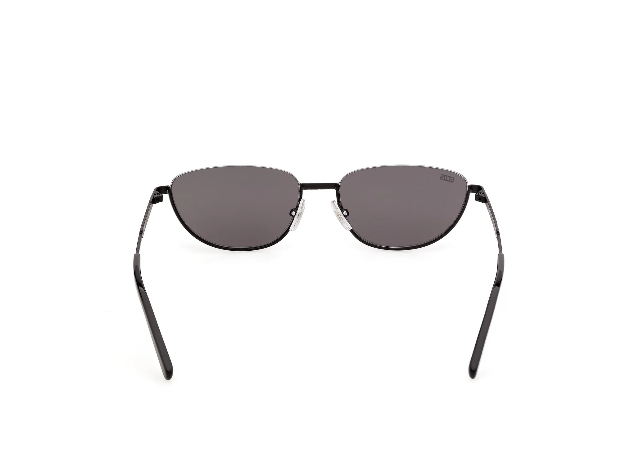 GCDS GD0084 02A Occhiali da sole Metallo Nero Fumo Cat Eye Normale - immagine 4