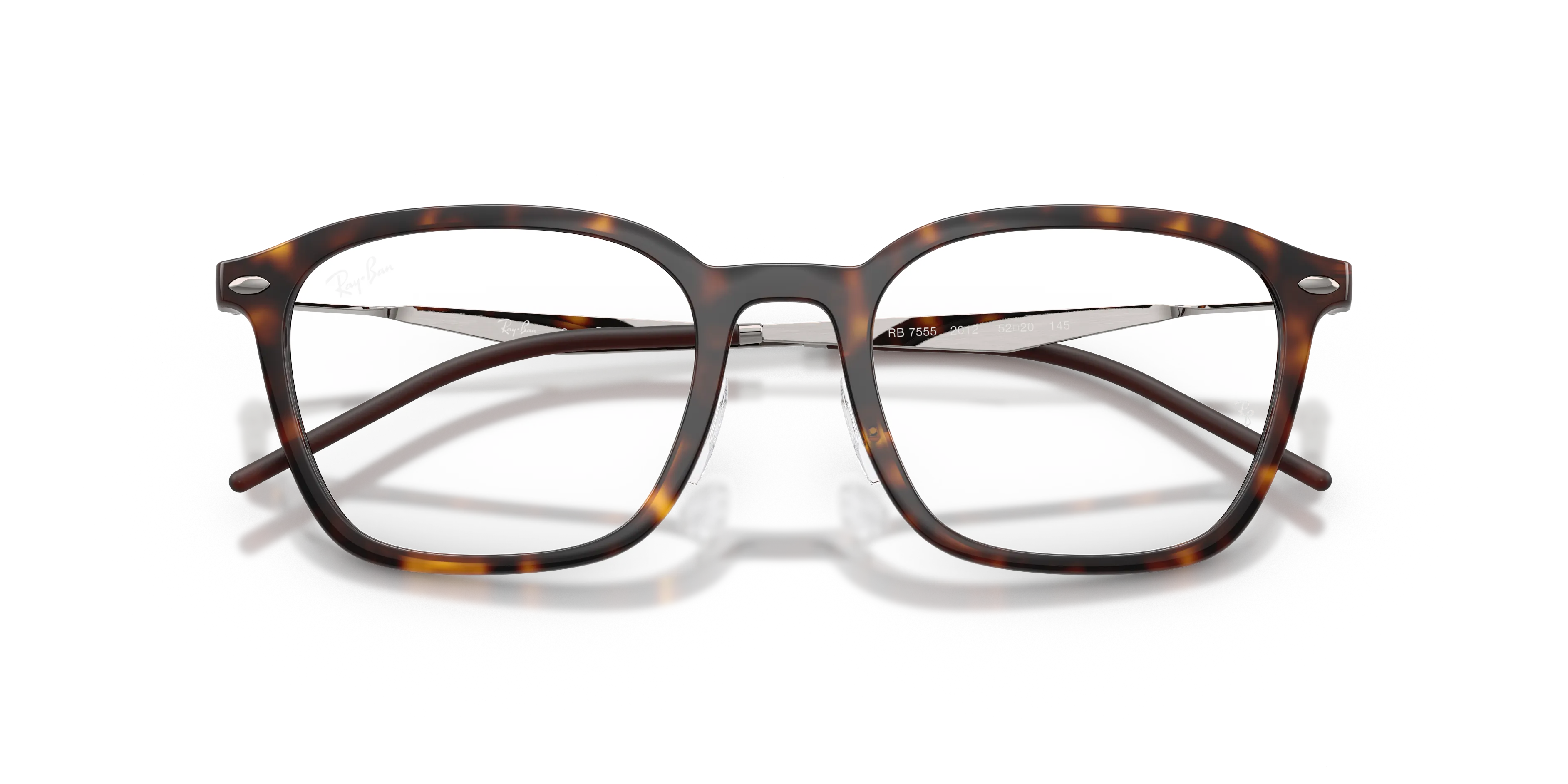 Ray - Ban RX7555 2012 Montature da vista Acetato Tartaruga Squadrata Normale - immagine 2