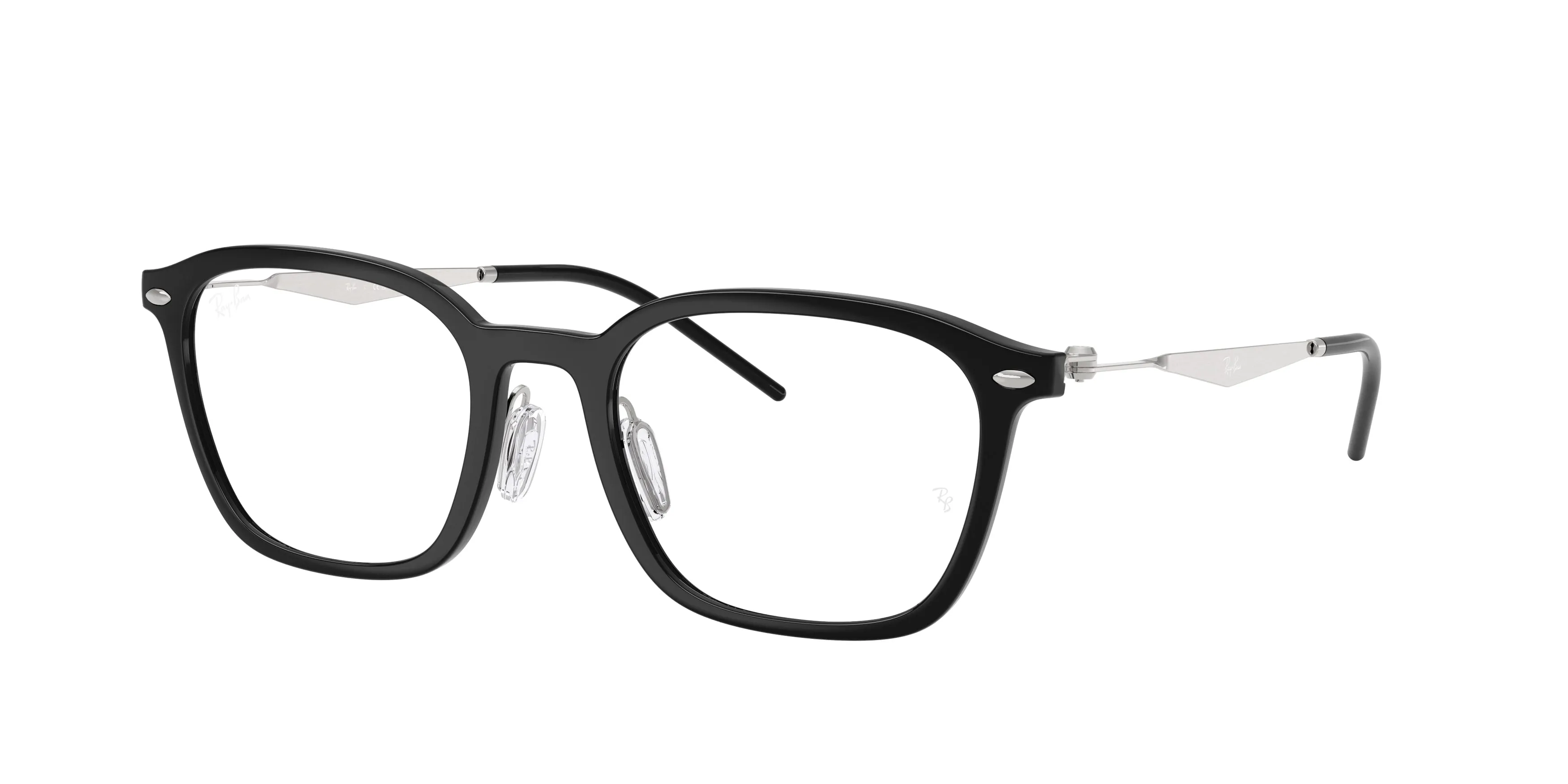 Ray - Ban RX7555 2000 Montature da vista Acetato Nero Squadrata Normale - immagine 1