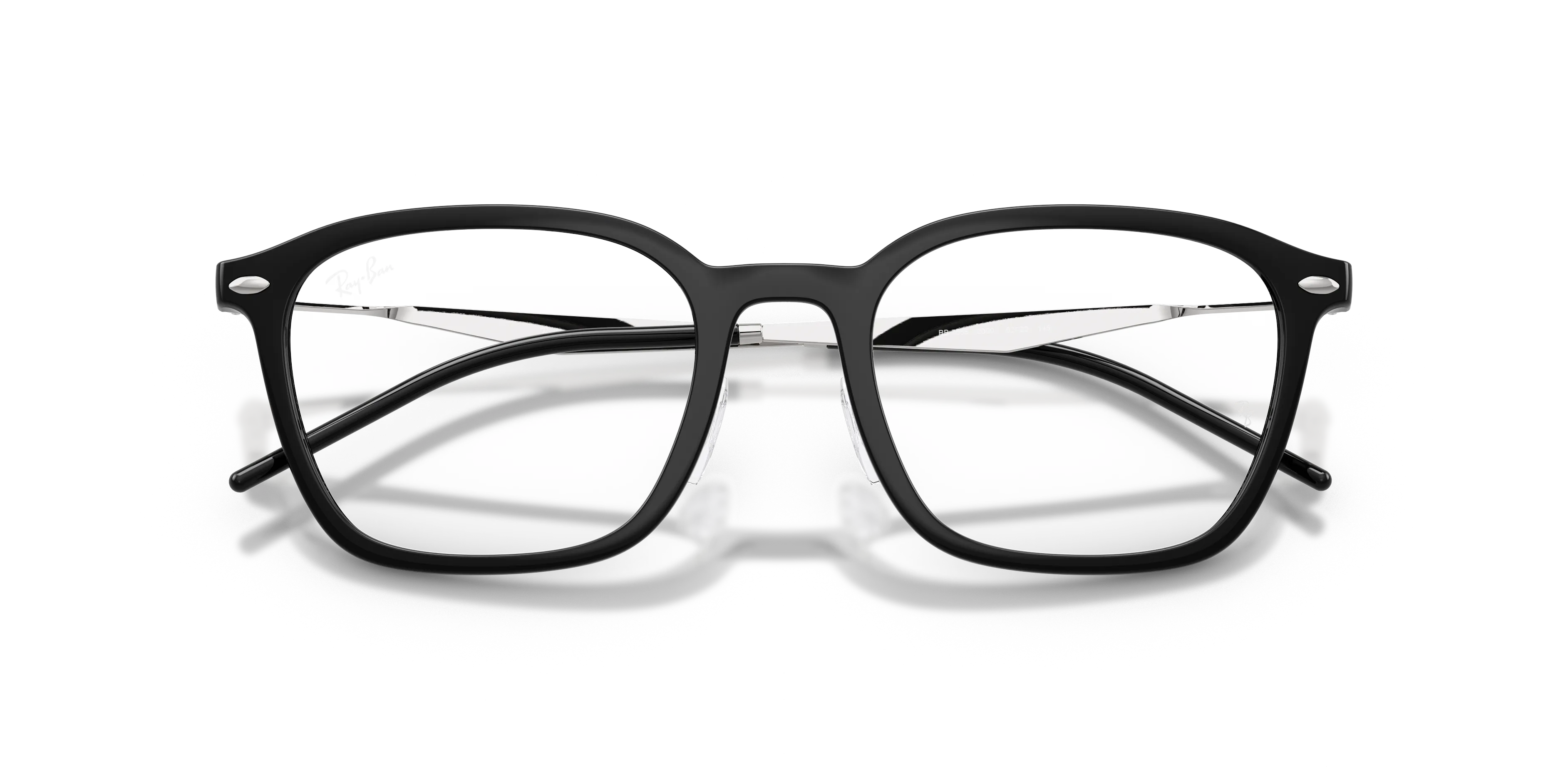 Ray - Ban RX7555 2000 Montature da vista Acetato Nero Squadrata Normale - immagine 2