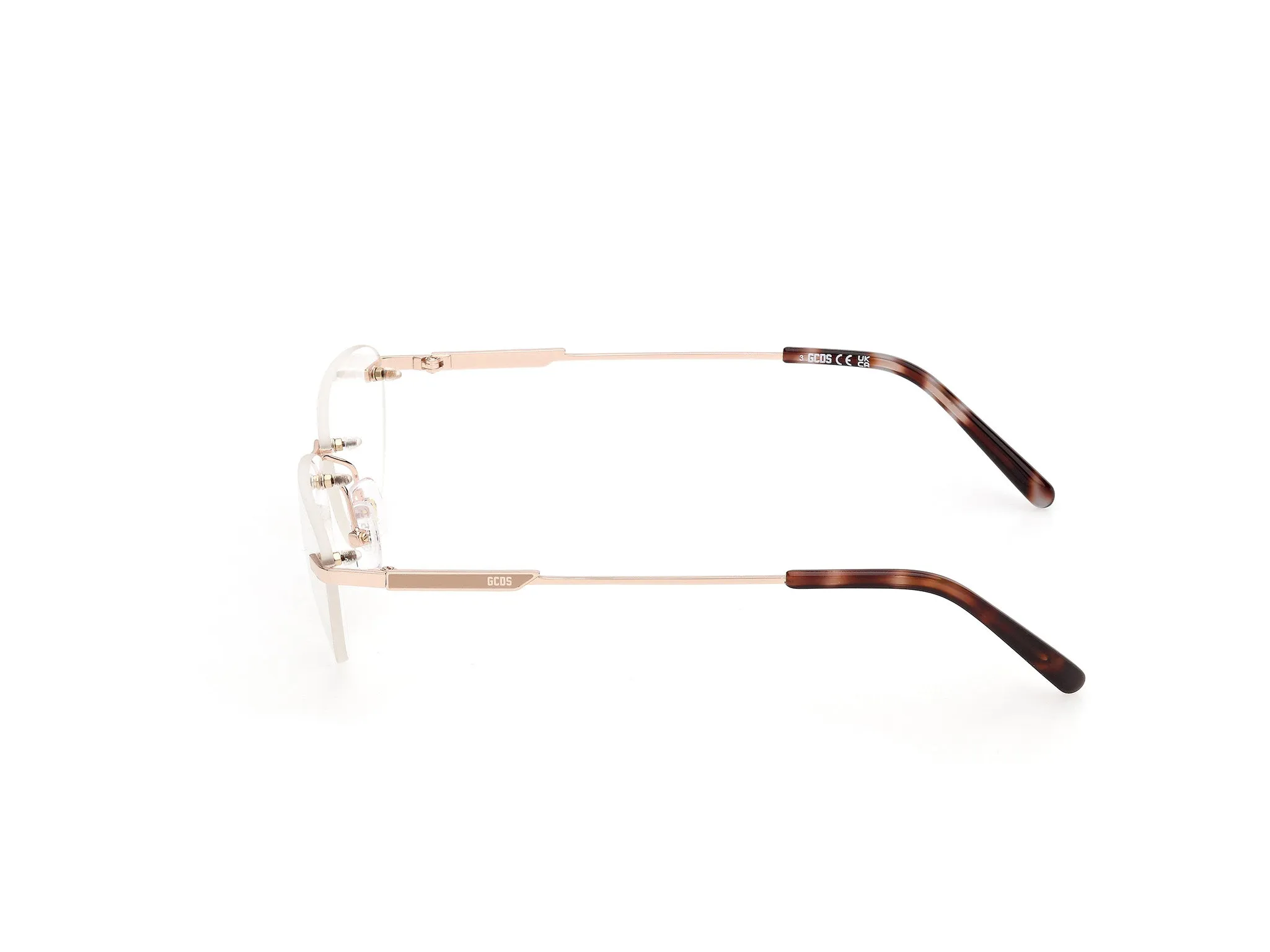 GCDS GD5063 28 Montature da vista Metallo Oro Cat Eye Normale - immagine 3