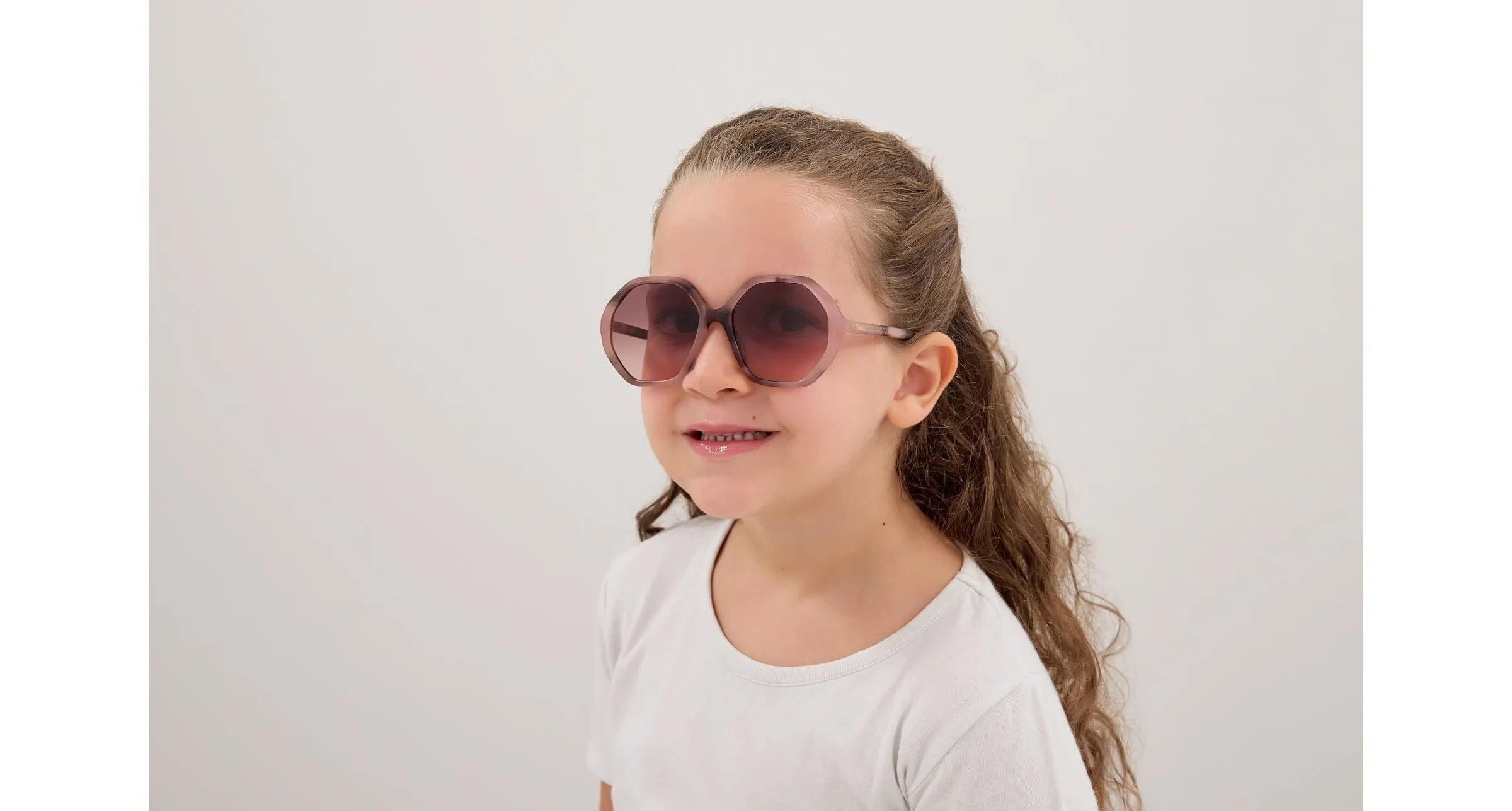 Chloé CC0004S 010 Occhiali da sole Acetato Havana Rosso Geometrica Sfumato - immagine 4