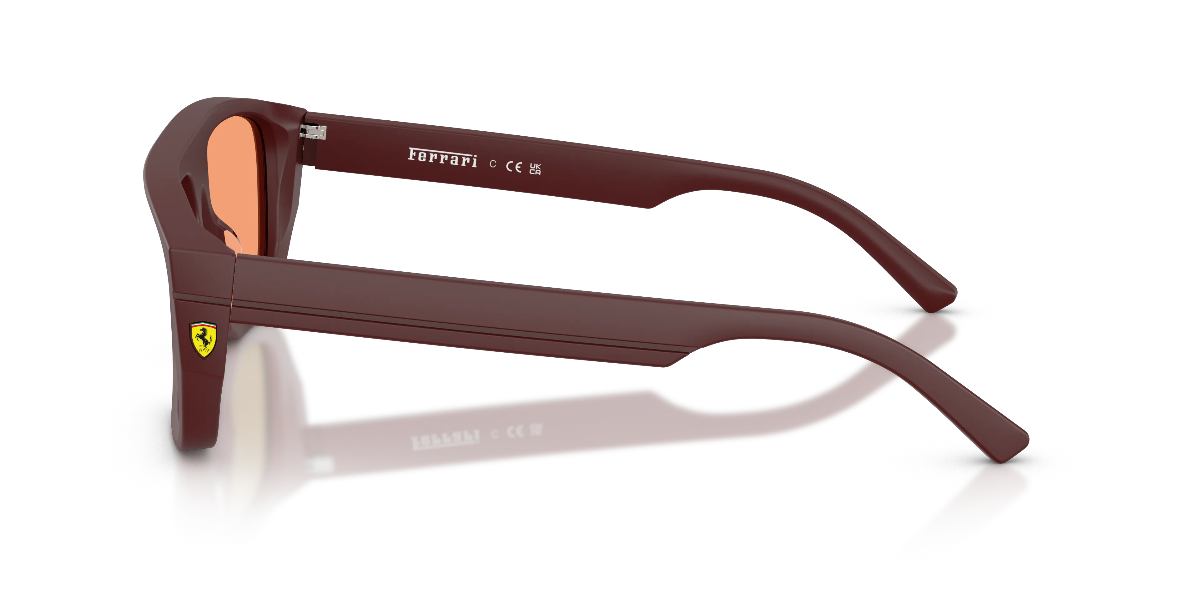 Ferrari Scuderia FZ6036U 775/MA Occhiali da sole Acetato Rosso Rosa Pillow Normale Specchiato - immagine 4