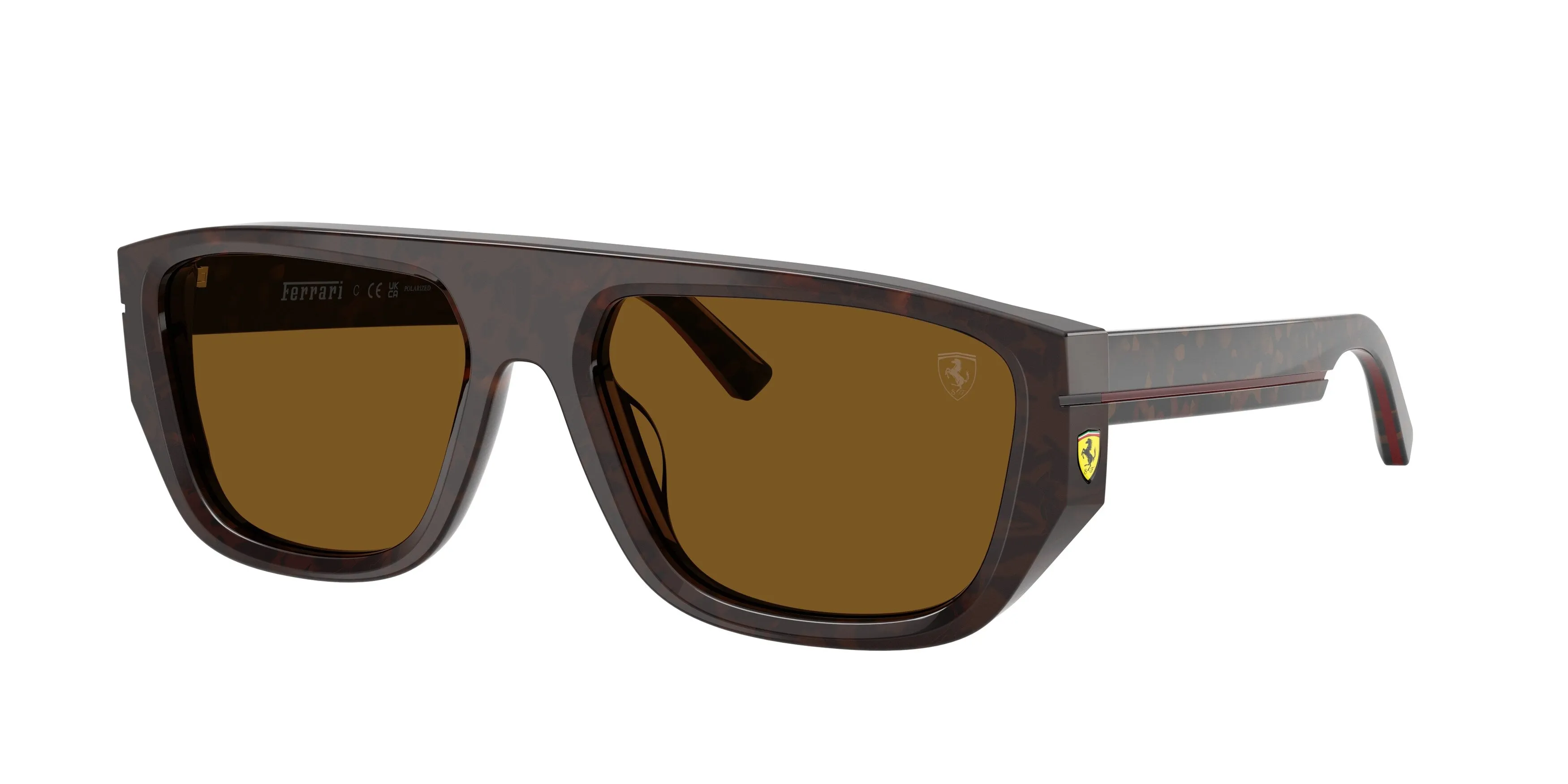 Ferrari Scuderia FZ6036U 774/83 Occhiali da sole Acetato Tartaruga Marrone Pillow Polarizzata - immagine 1