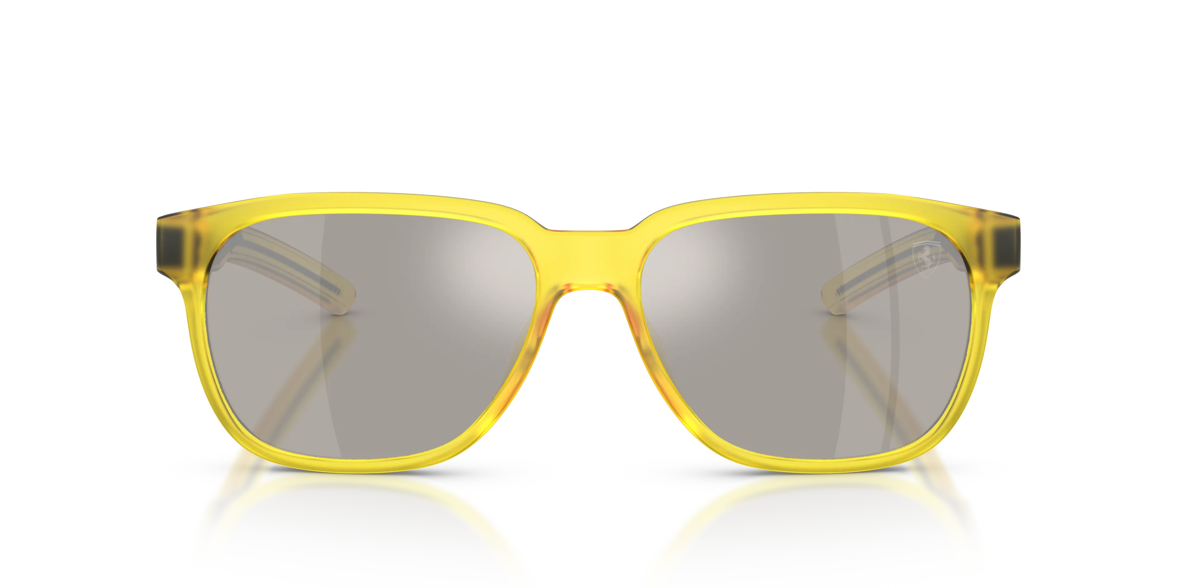 Ferrari Scuderia FZ6033D 507/6G Occhiali da sole Iniettato Giallo Grigio Squadrata Normale Specchiato - immagine 3