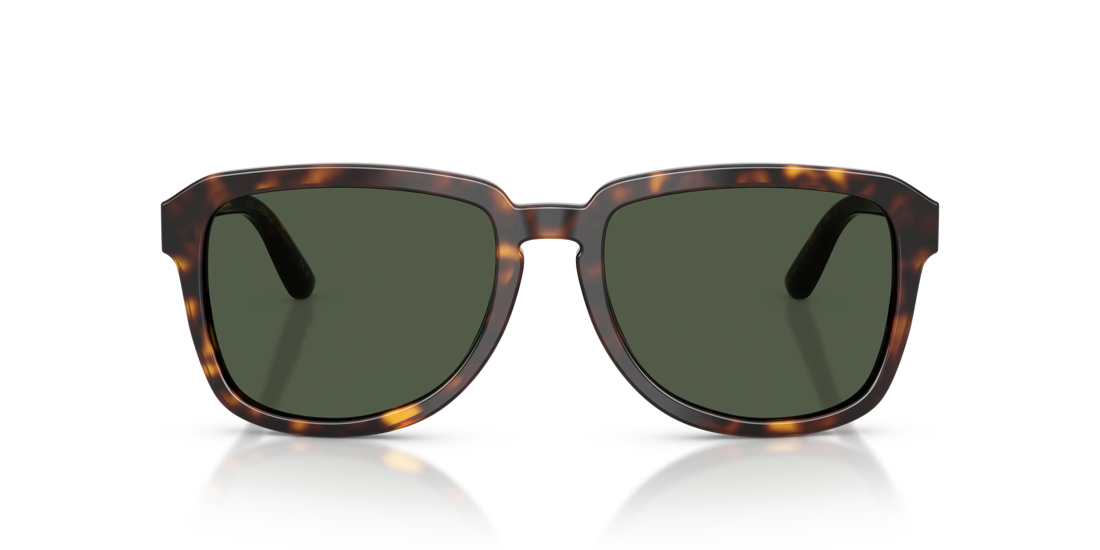 Dolce & Gabbana DG4566 502/9A Occhiali da sole Acetato Tartaruga Verde Squadrata Polarizzata - immagine 3