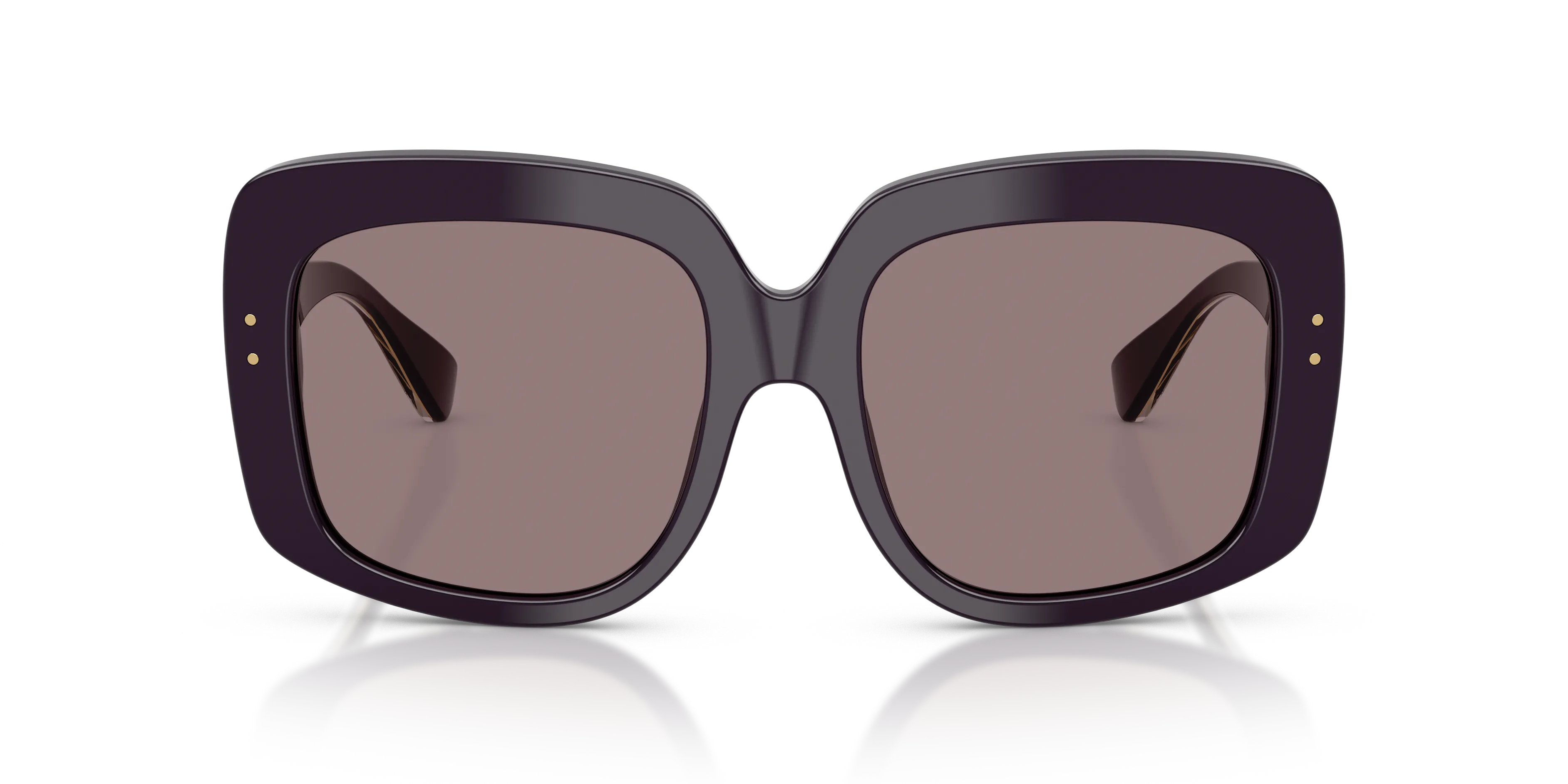Dolce & Gabbana DG4557 35017N Occhiali da sole Acetato Viola Marrone Squadrata Normale - immagine 3