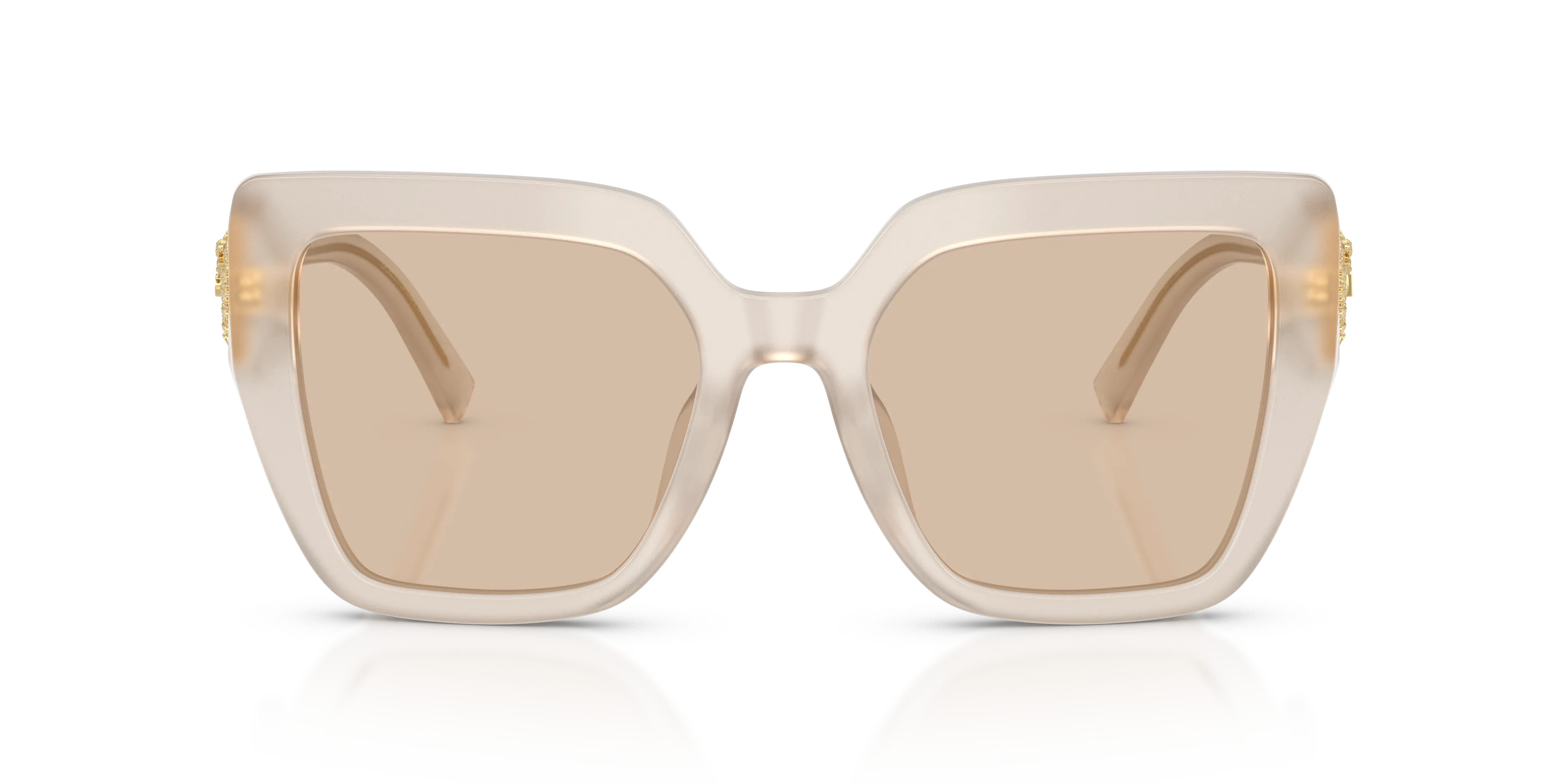 Dolce & Gabbana DG4538 342093 Occhiali da sole Acetato Beige Marrone Squadrata Normale - immagine 3