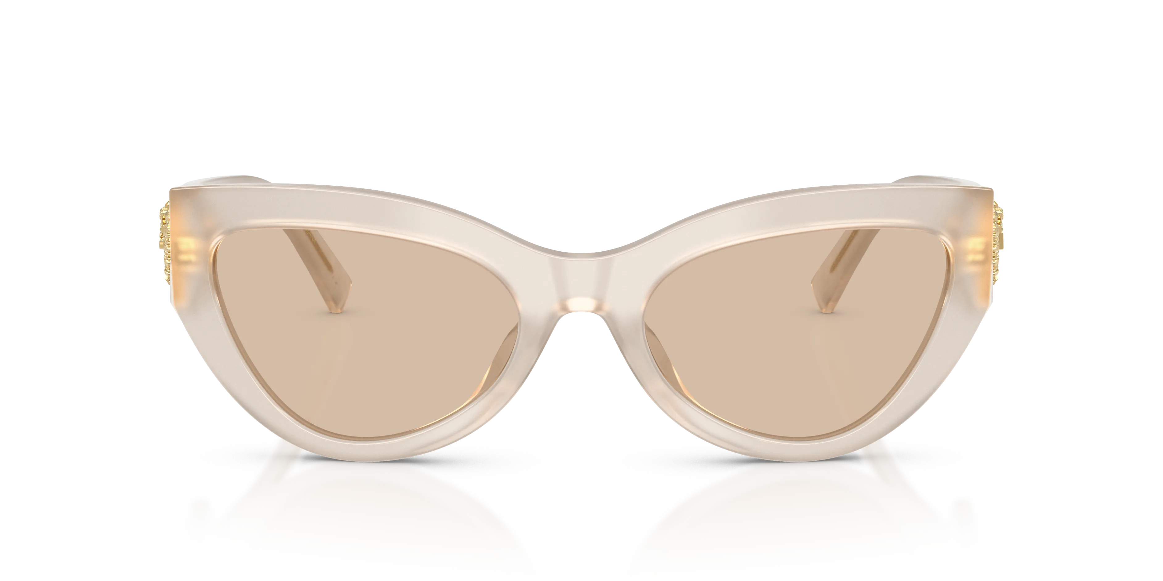 Dolce & Gabbana DG4536 342093 Occhiali da sole Acetato Beige Marrone Cat Eye Normale - immagine 3