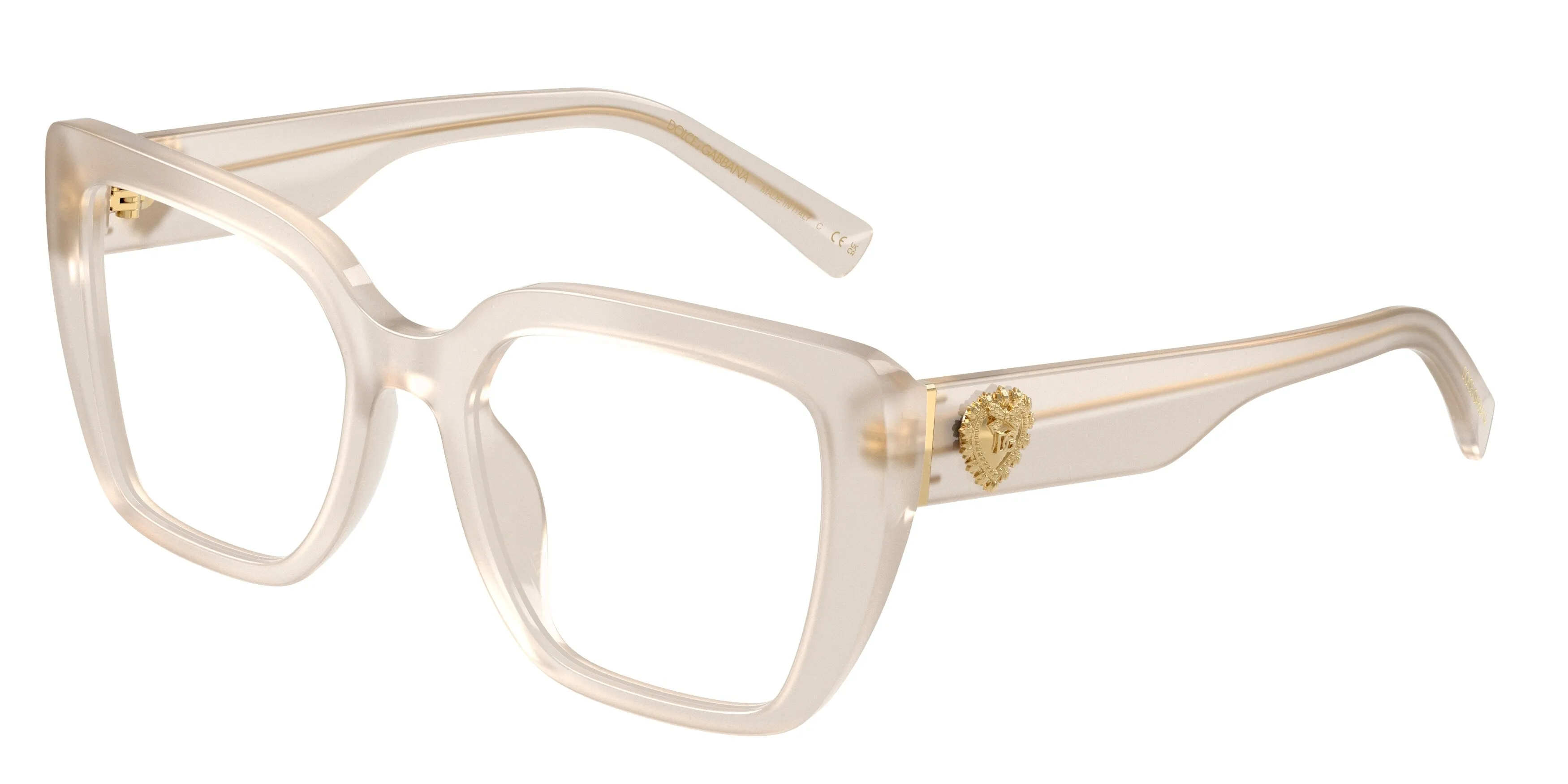 Dolce & Gabbana DG3441 3420 Montature da vista Acetato Beige Trasparente Squadrata Normale - immagine 1