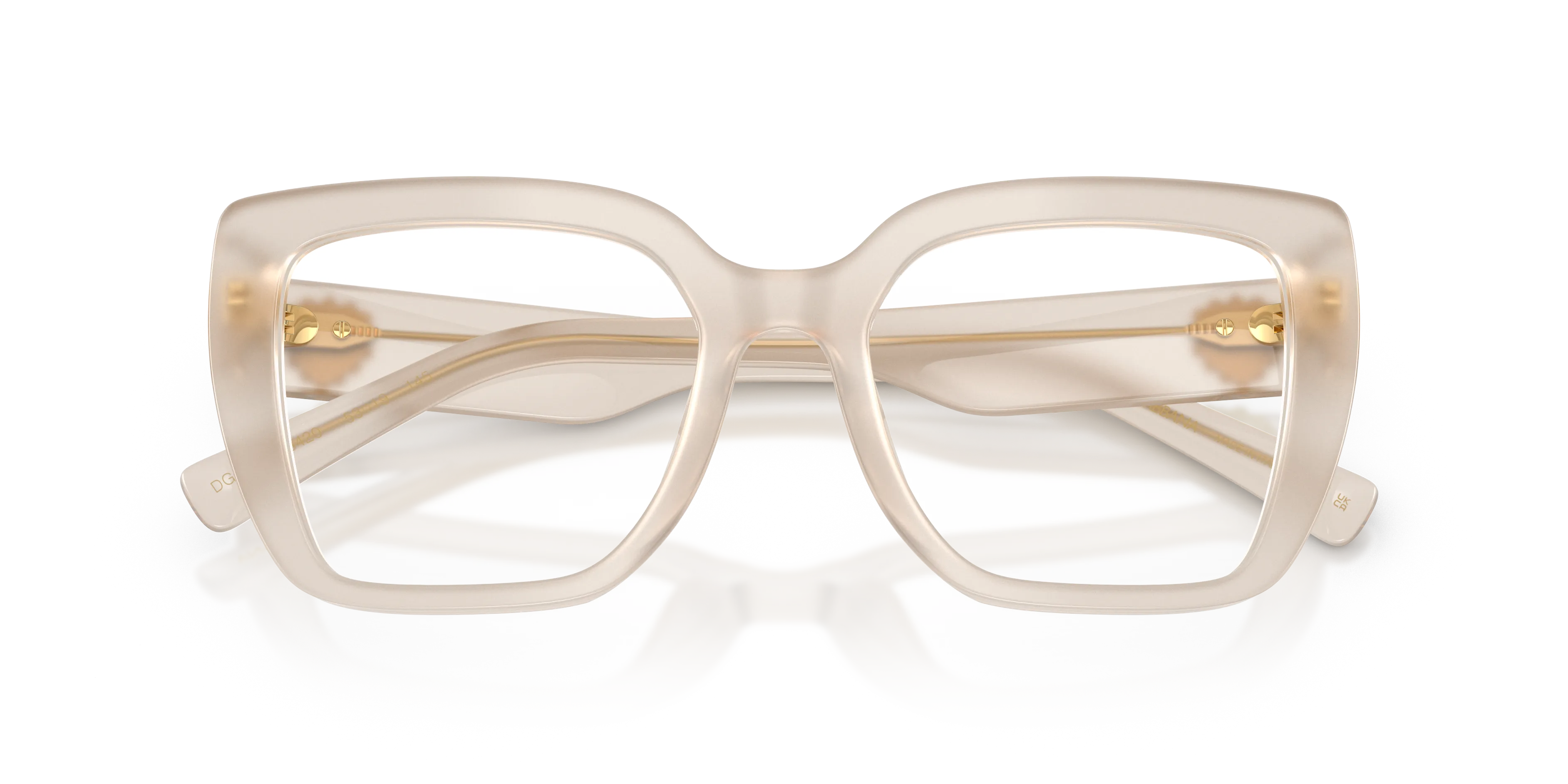 Dolce & Gabbana DG3441 3420 Montature da vista Acetato Beige Trasparente Squadrata Normale - immagine 2