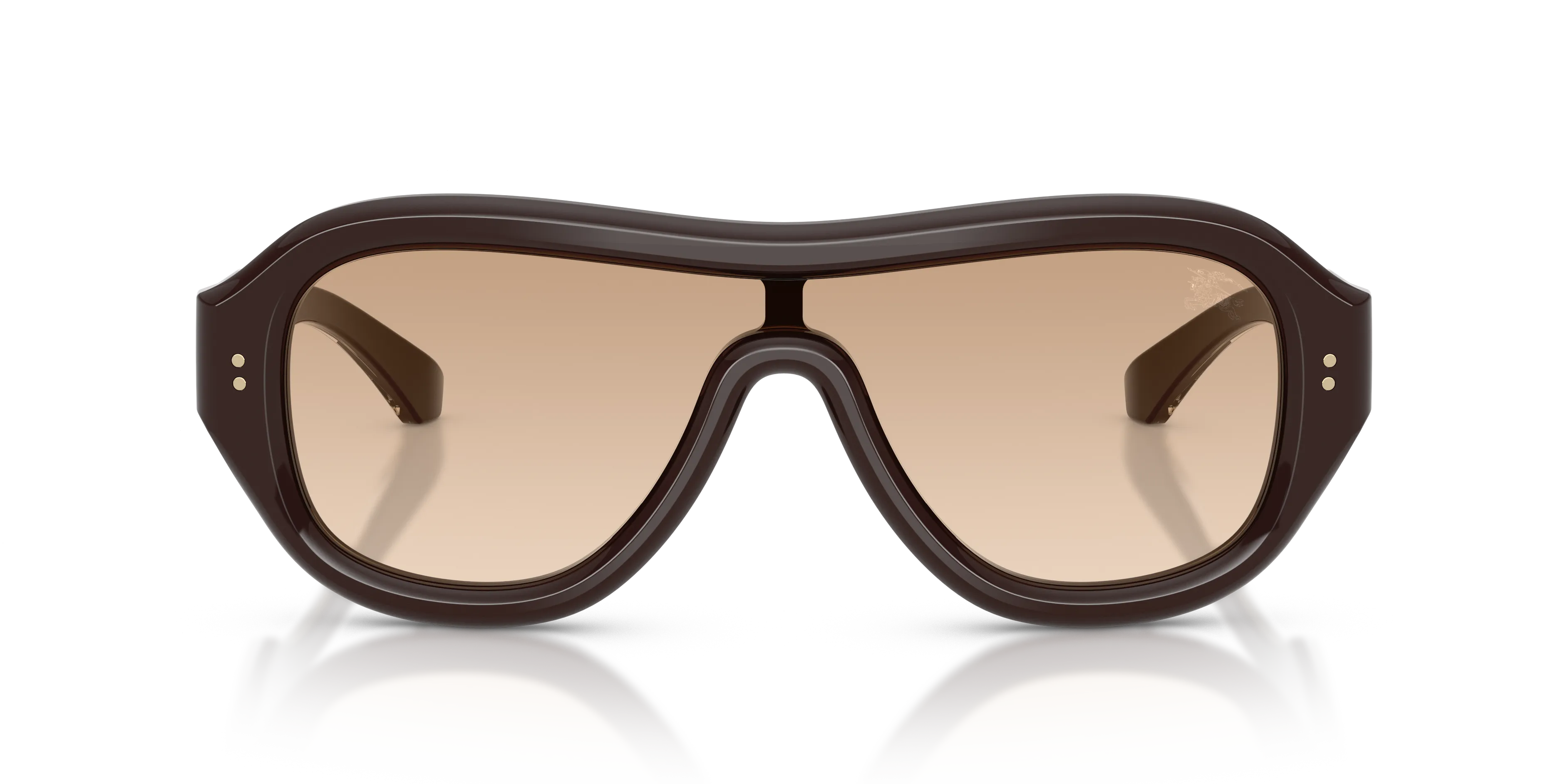 Burberry BE4509U 42748D Occhiali da sole Acetato Marrone Marrone Pilot Normale Sfumato - immagine 3