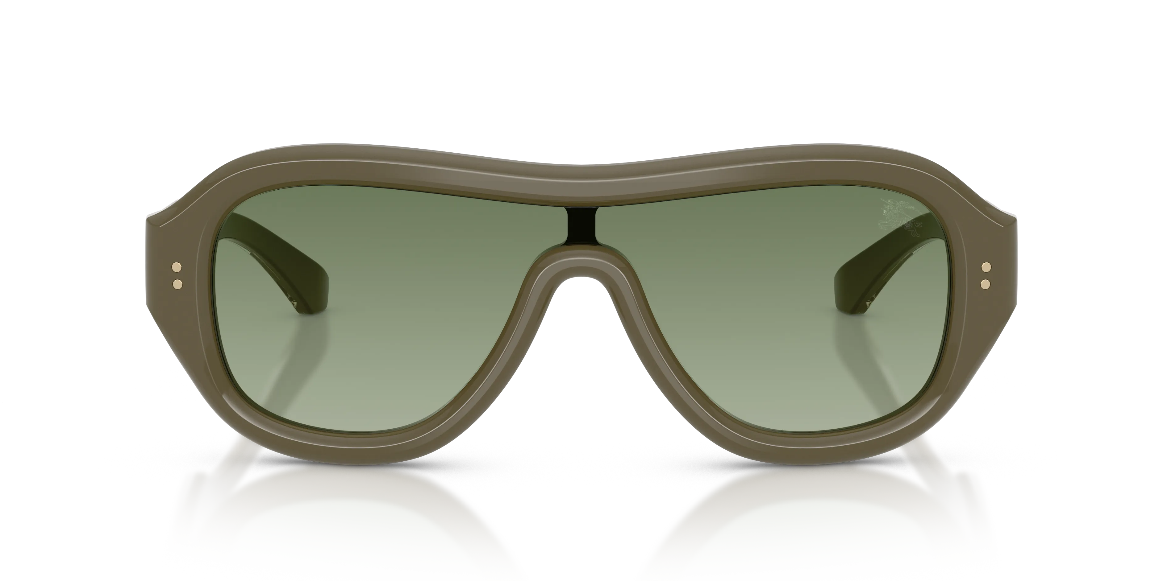 Burberry BE4509U 42728E Occhiali da sole Acetato Verde Verde Pilot Normale Sfumato - immagine 3