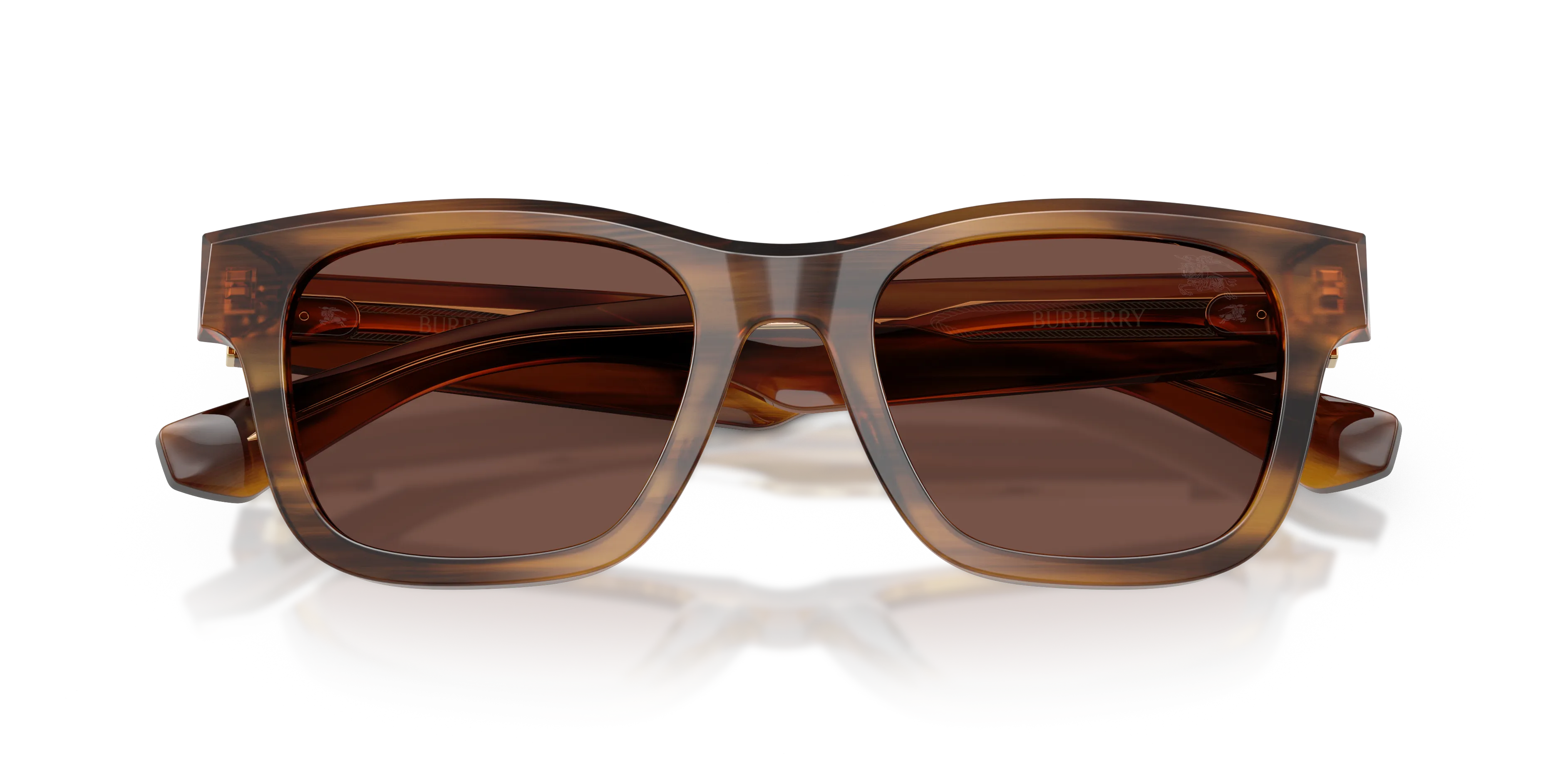 Burberry BE4504 425373 Occhiali da sole Acetato Tartaruga Marrone Squadrata Normale - immagine 2