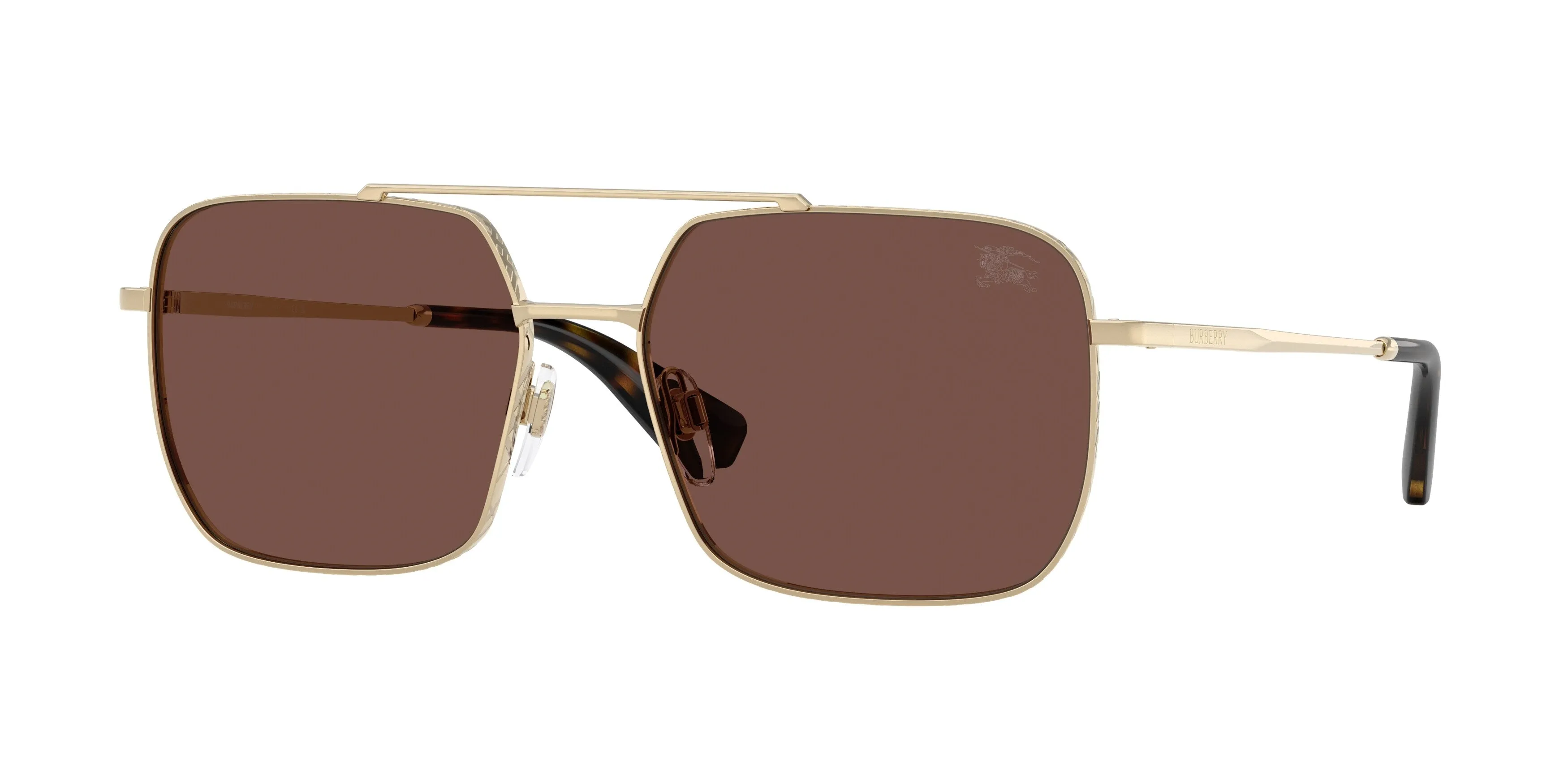 Burberry BE3179 110973 Occhiali da sole Acciaio Oro Marrone Pilot Normale - immagine 1