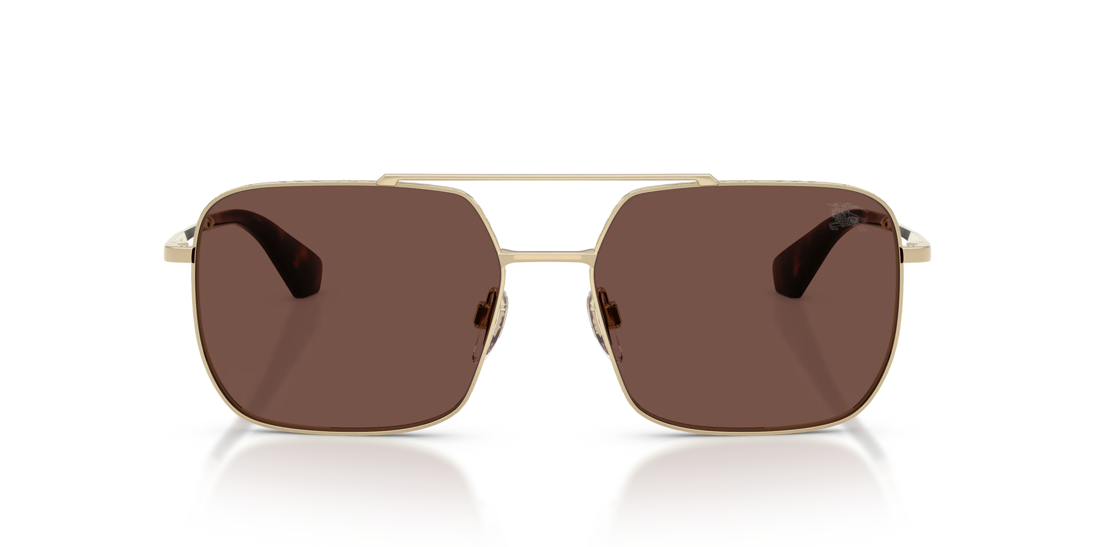 Burberry BE3179 110973 Occhiali da sole Acciaio Oro Marrone Pilot Normale - immagine 3