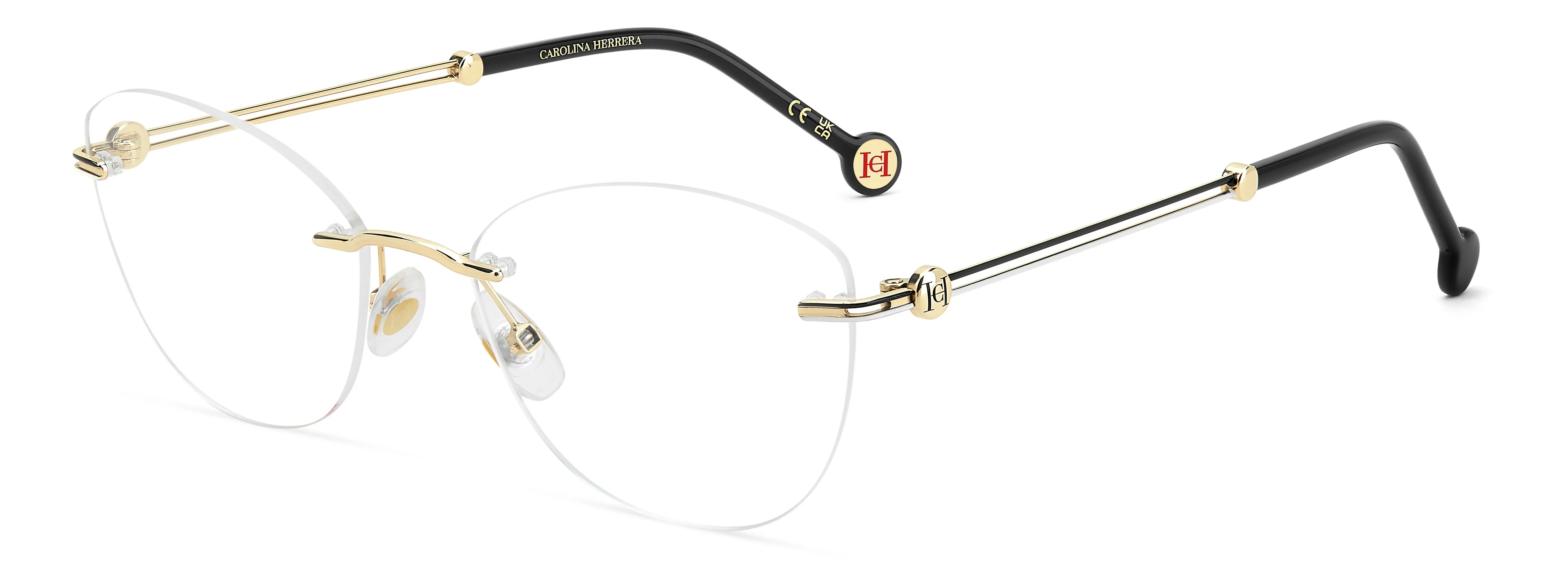 Carolina Herrera HER 0427 80S Montature da vista Metallo Nero Cat Eye Normale - immagine 1