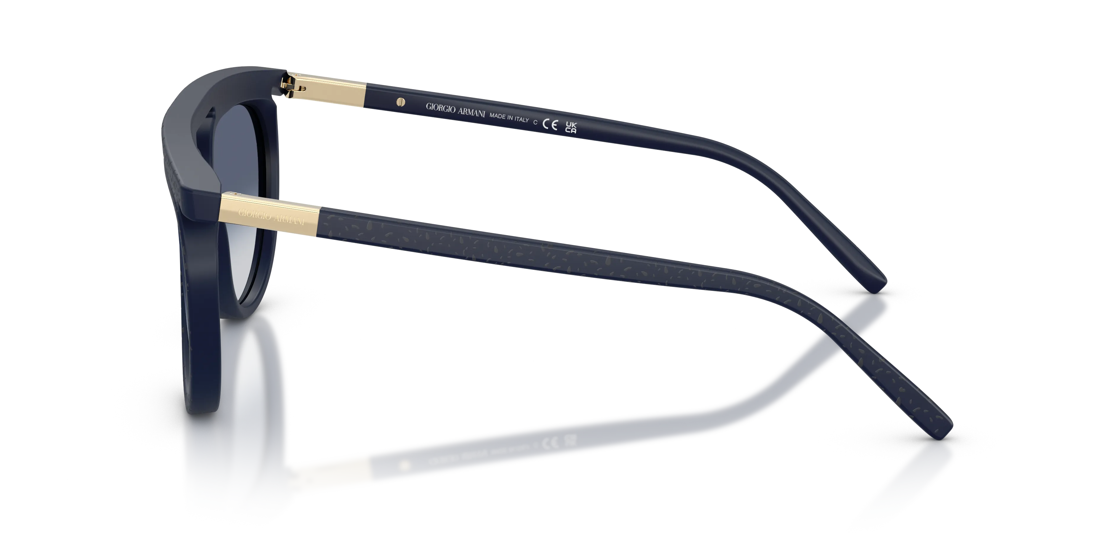 Giorgio Armani AR8262 603914 Occhiali da sole Acetato Blu Blu Pilot Normale Sfumato - immagine 4