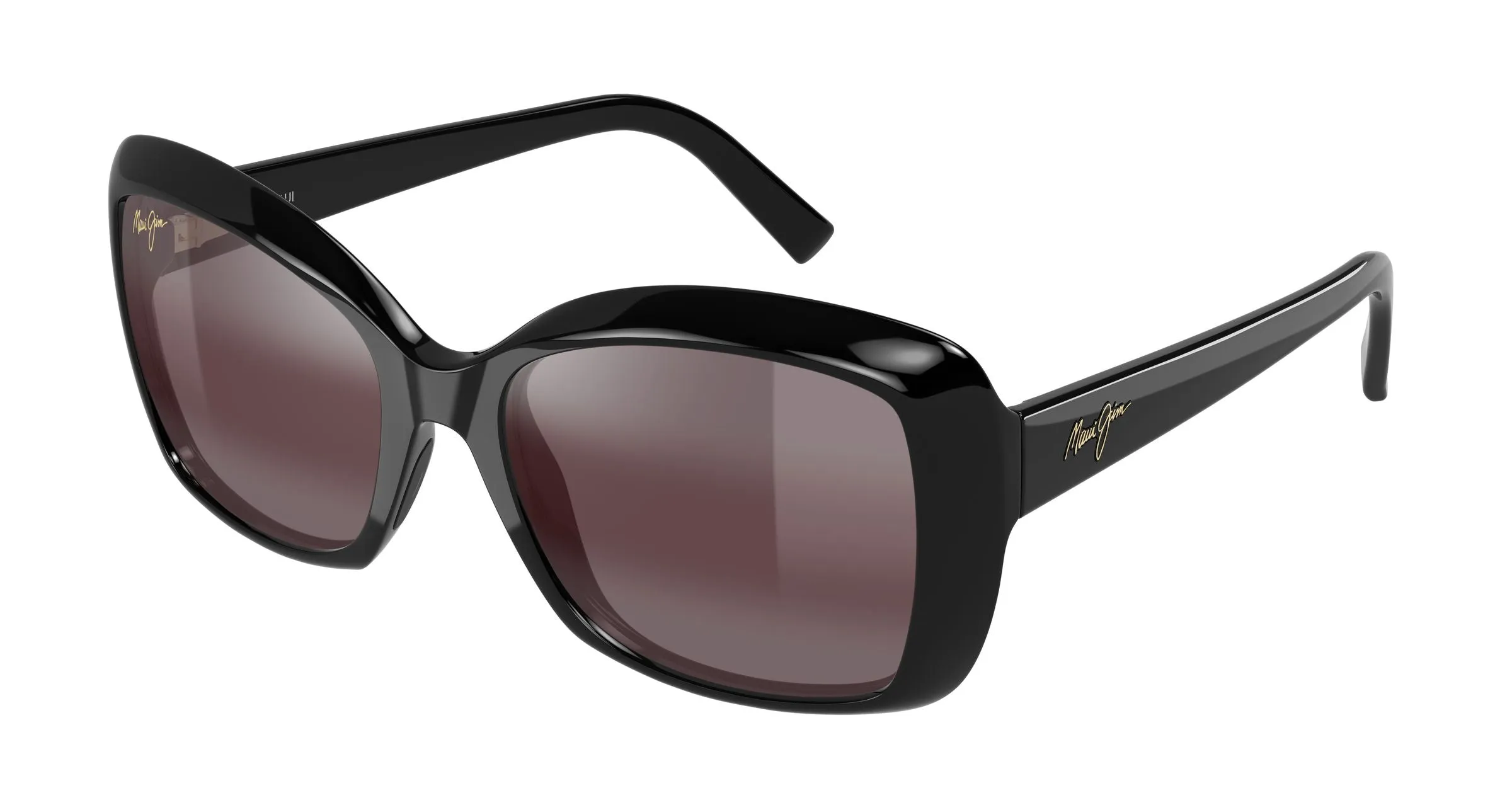 Maui Jim MJ0735S 018 Occhiali da sole Bio-iniettato Nero Rosa Farfalla - immagine 1