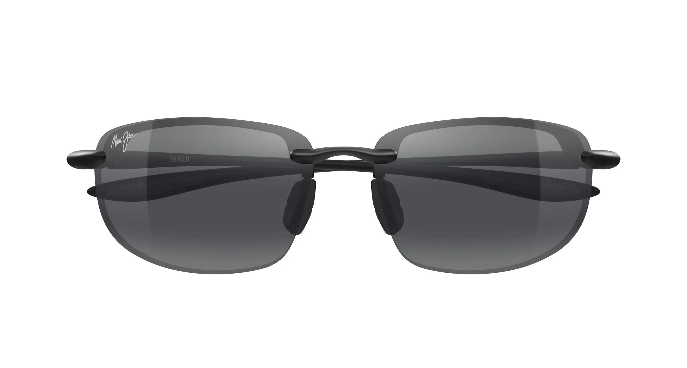 Maui Jim MJ0407S 079 Occhiali da sole Bio-iniettato Nero Grigio Squadrata - immagine 2